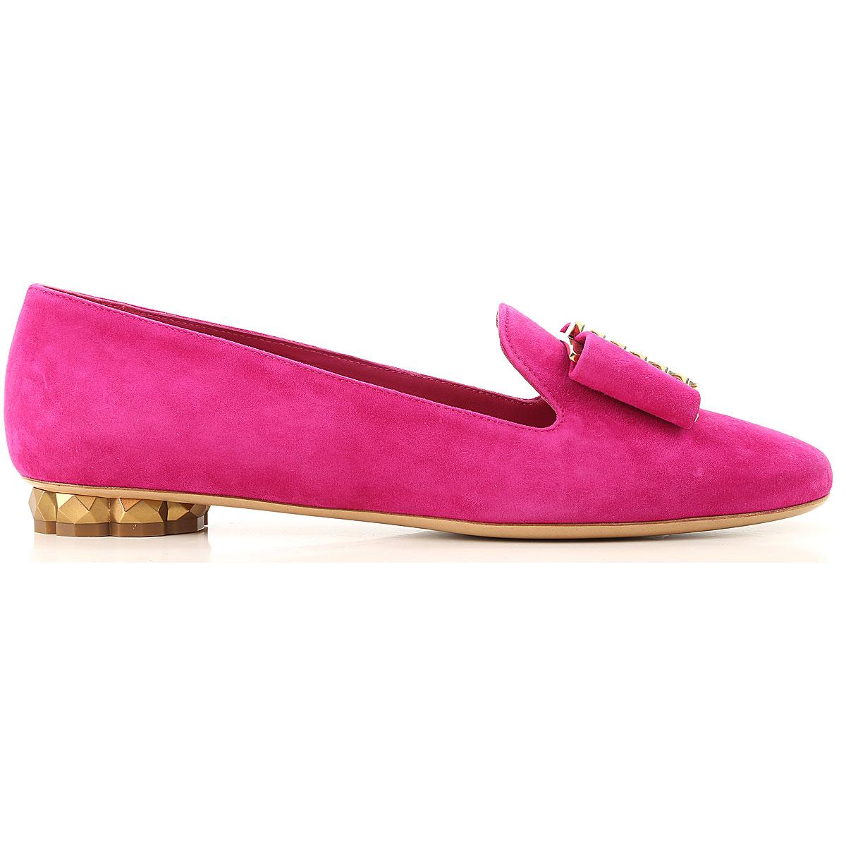 Ferragamo Leather Loafers For Women in Cerise Purple (Purple) Save 2
