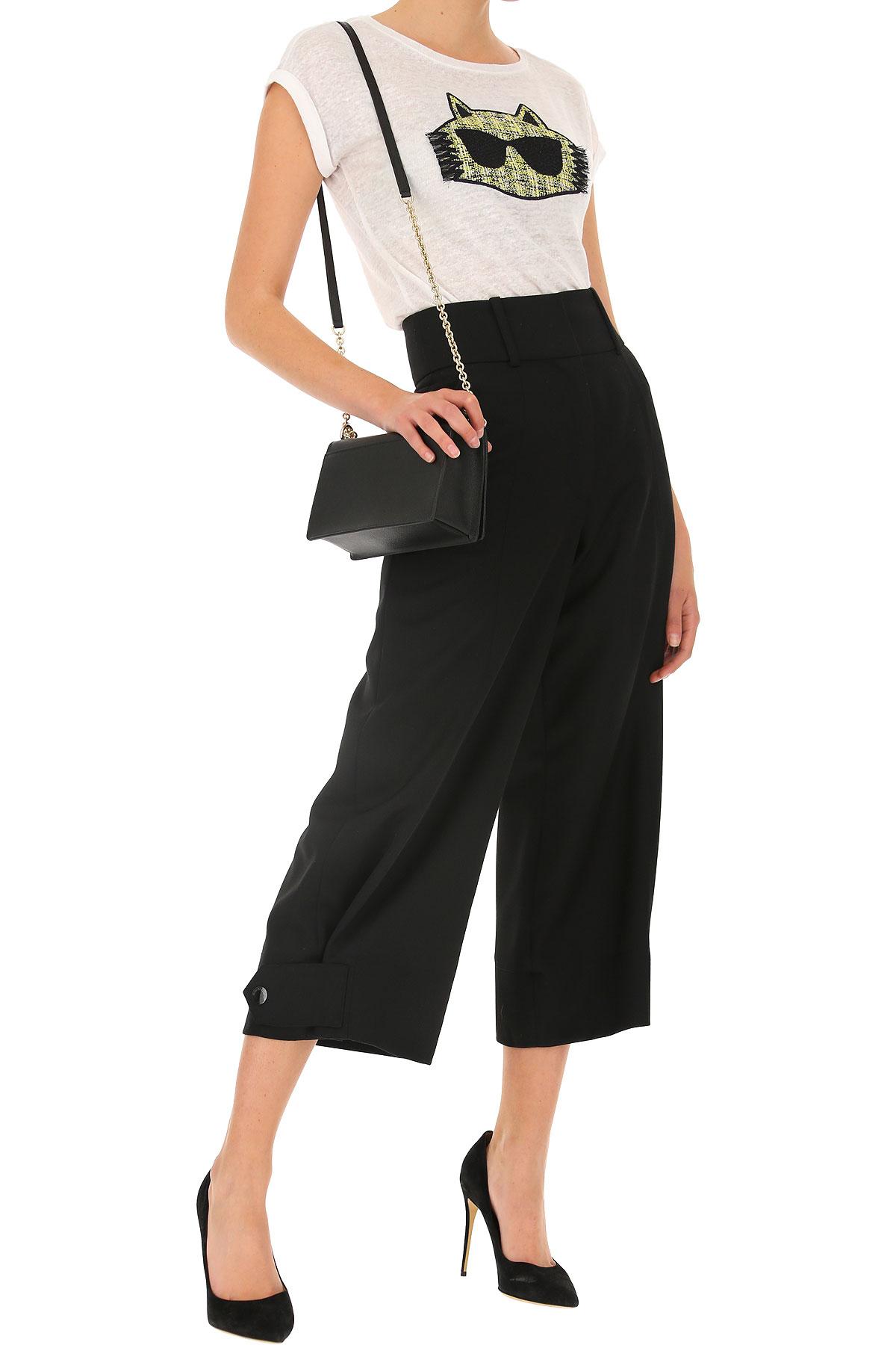 Karl Lagerfeld Linen Tshirt For Women On Sale in White Lyst