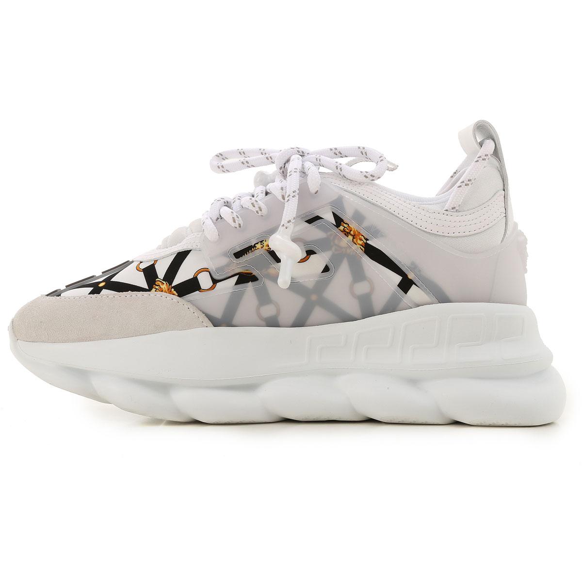 Versace Synthetic Sneakers For Women in White Lyst