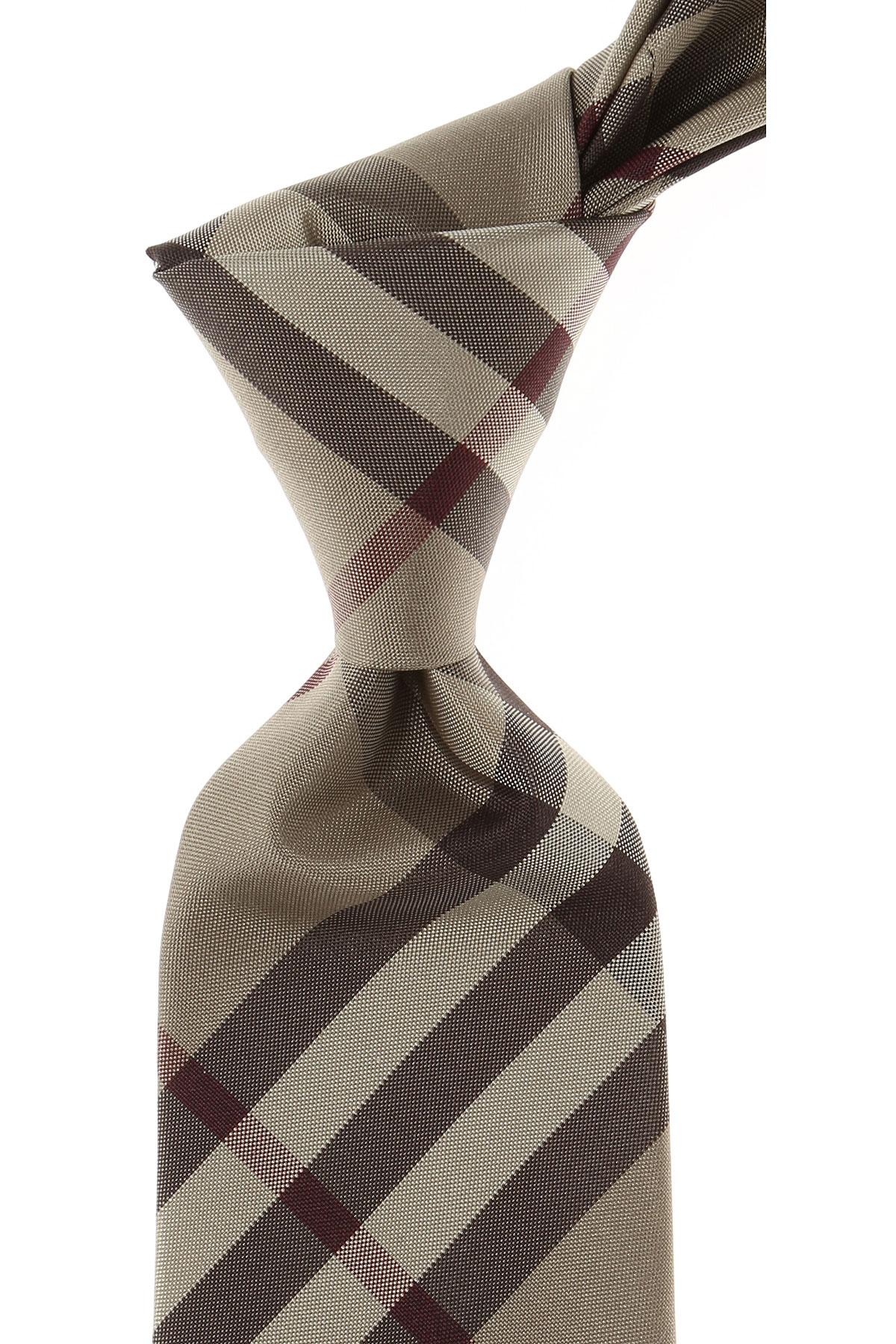 Burberry Silk Ties On Sale in Brown for 