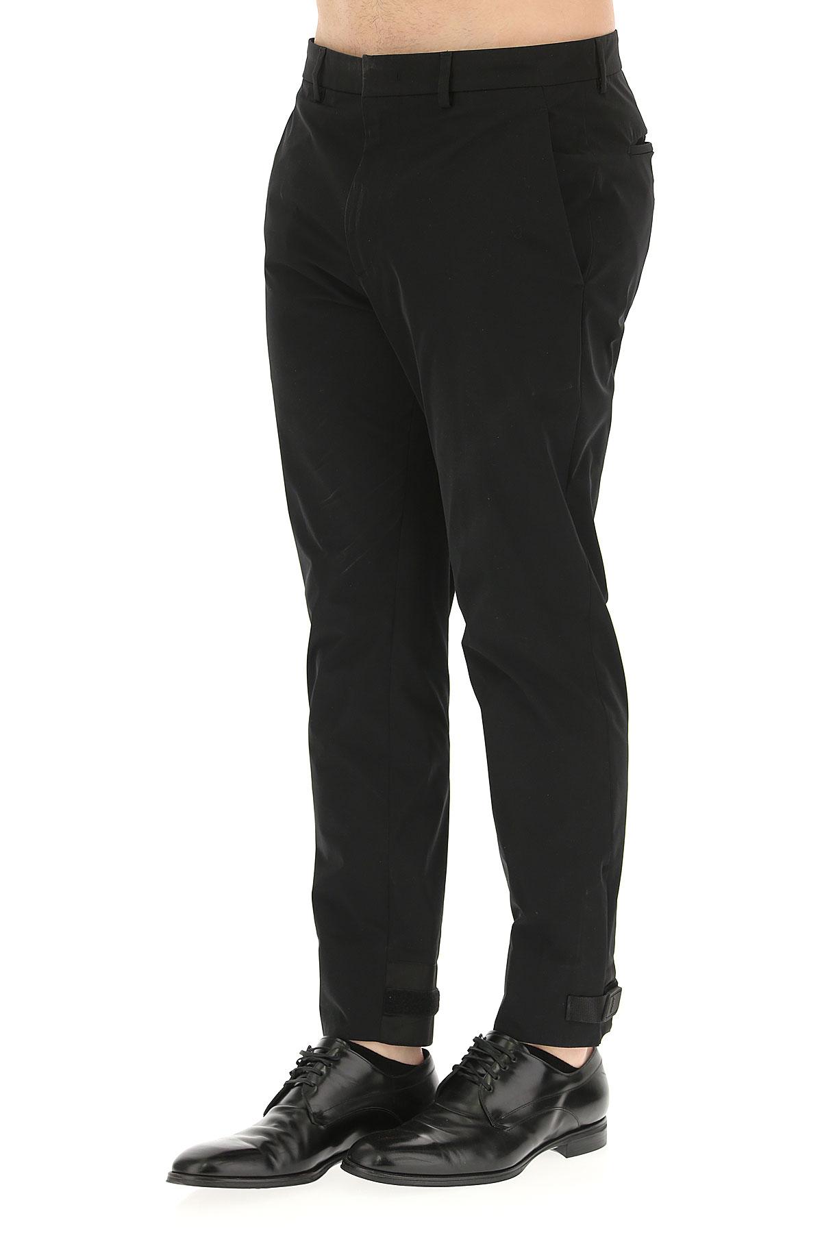 Prada Synthetic Pants For Men On Sale in Black for Men - Lyst