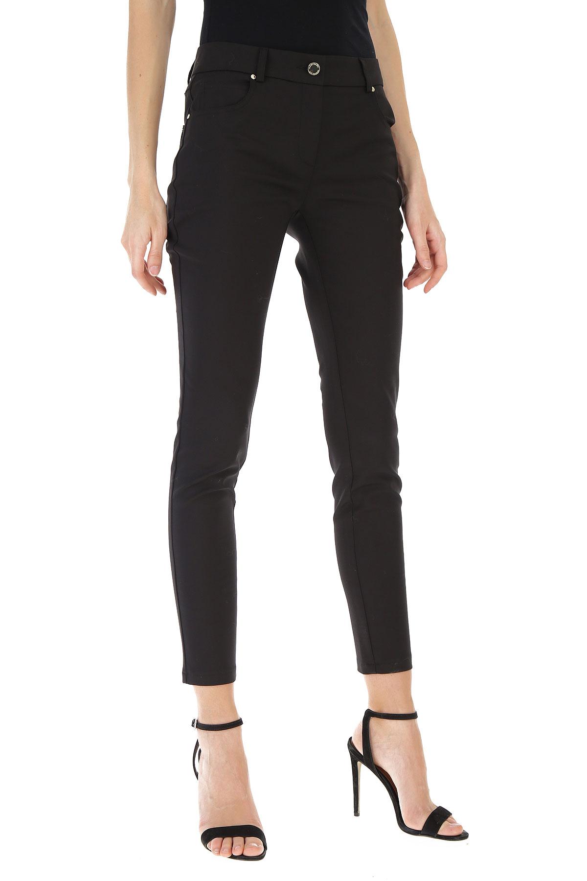 Guess Cotton Pants For Women On Sale in Black - Lyst