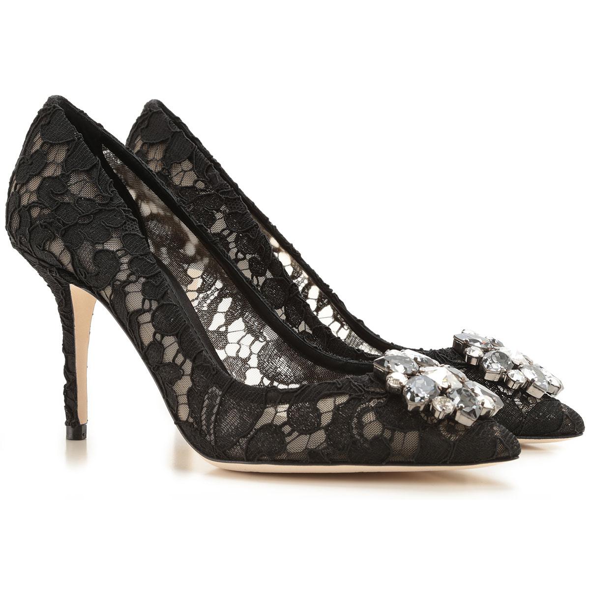 dolce and gabbana black heels