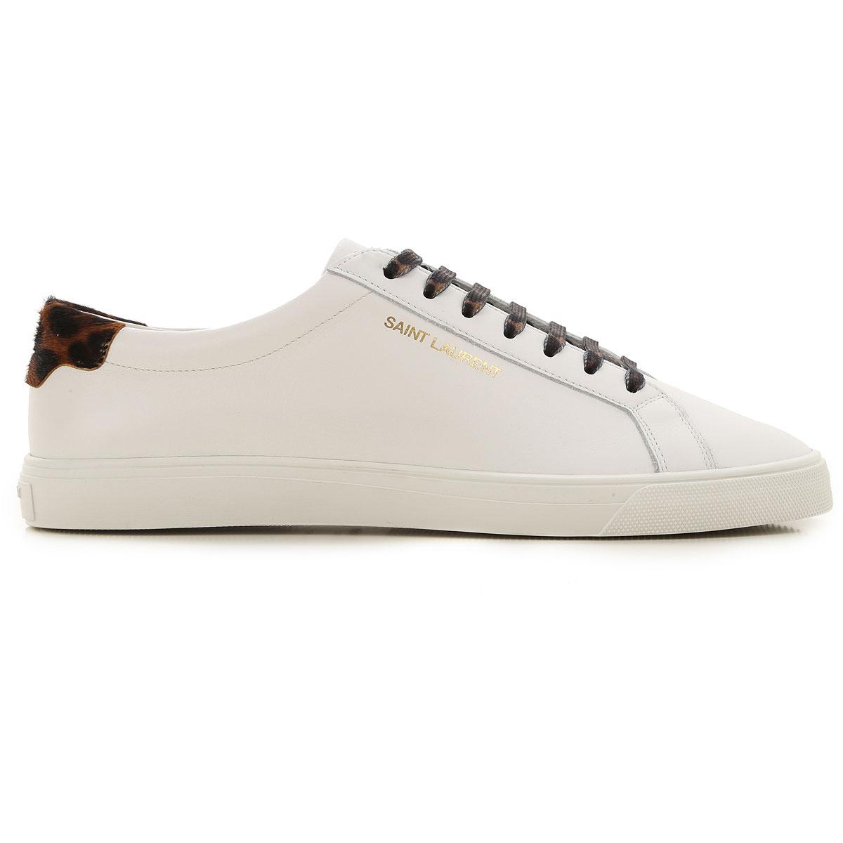 Saint Laurent Leather Shoes For Men in White for Men - Lyst
