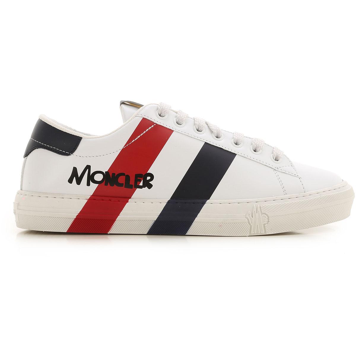 Moncler Lace Sneakers For Men in White for Men - Lyst