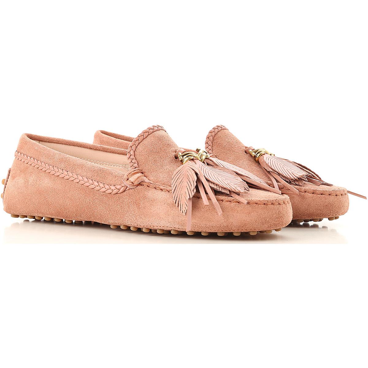 Tod's Leather Loafers For Women On Sale in Dusty Pink (Pink) Lyst