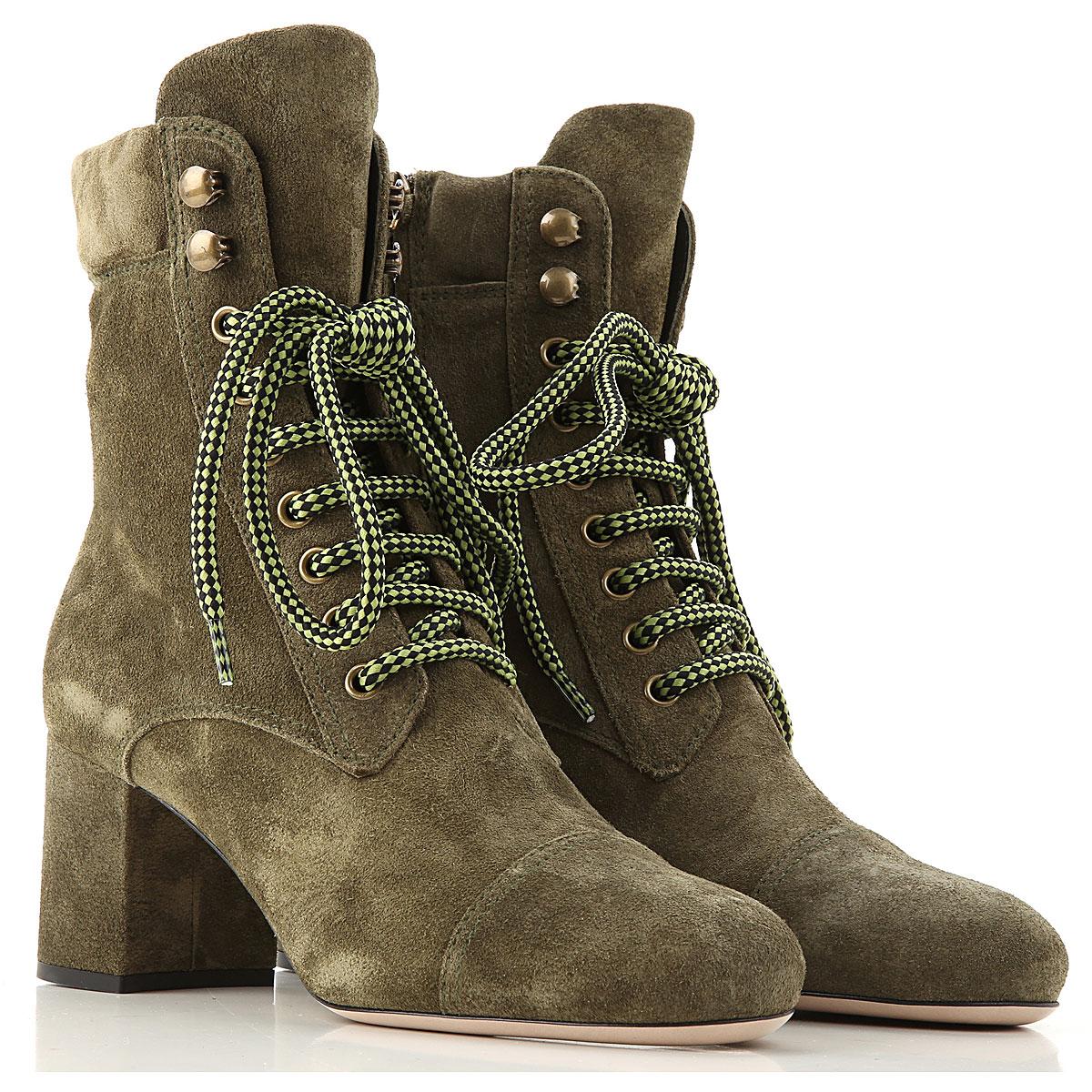 miu miu canvas ankle boots