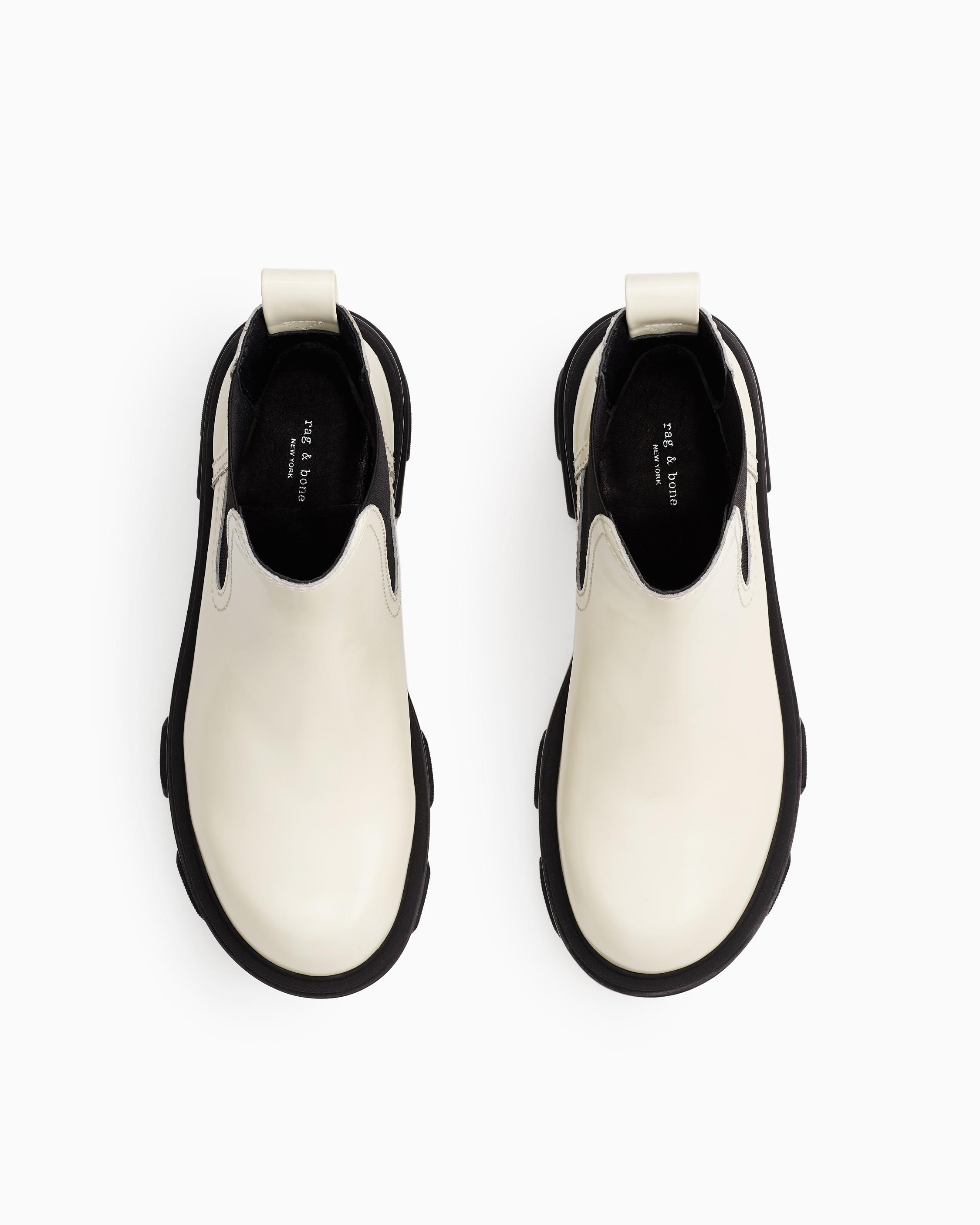 Bone Shaye Patent-leather Chelsea Boots 