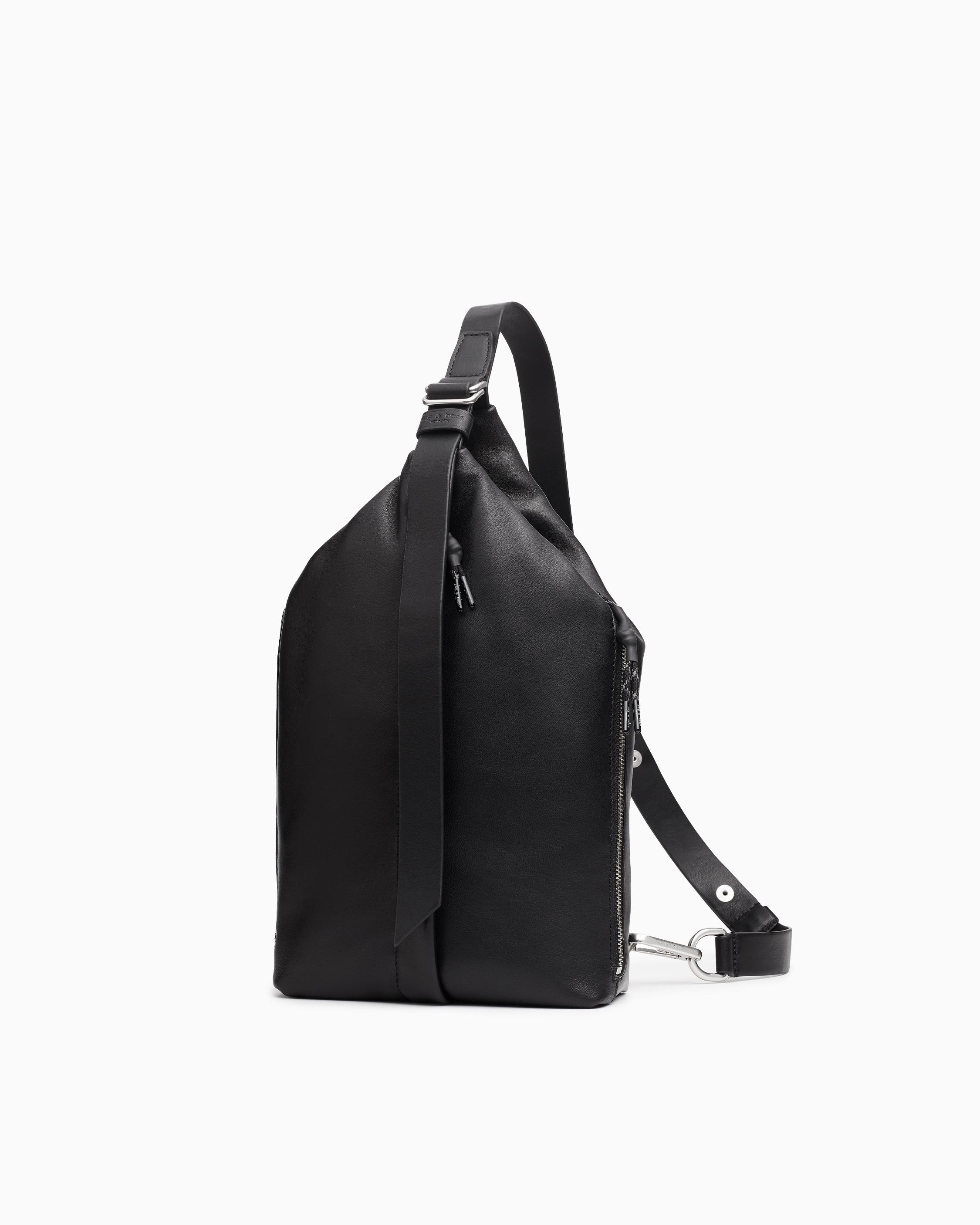 Cross body Sling Bag, Black, Large