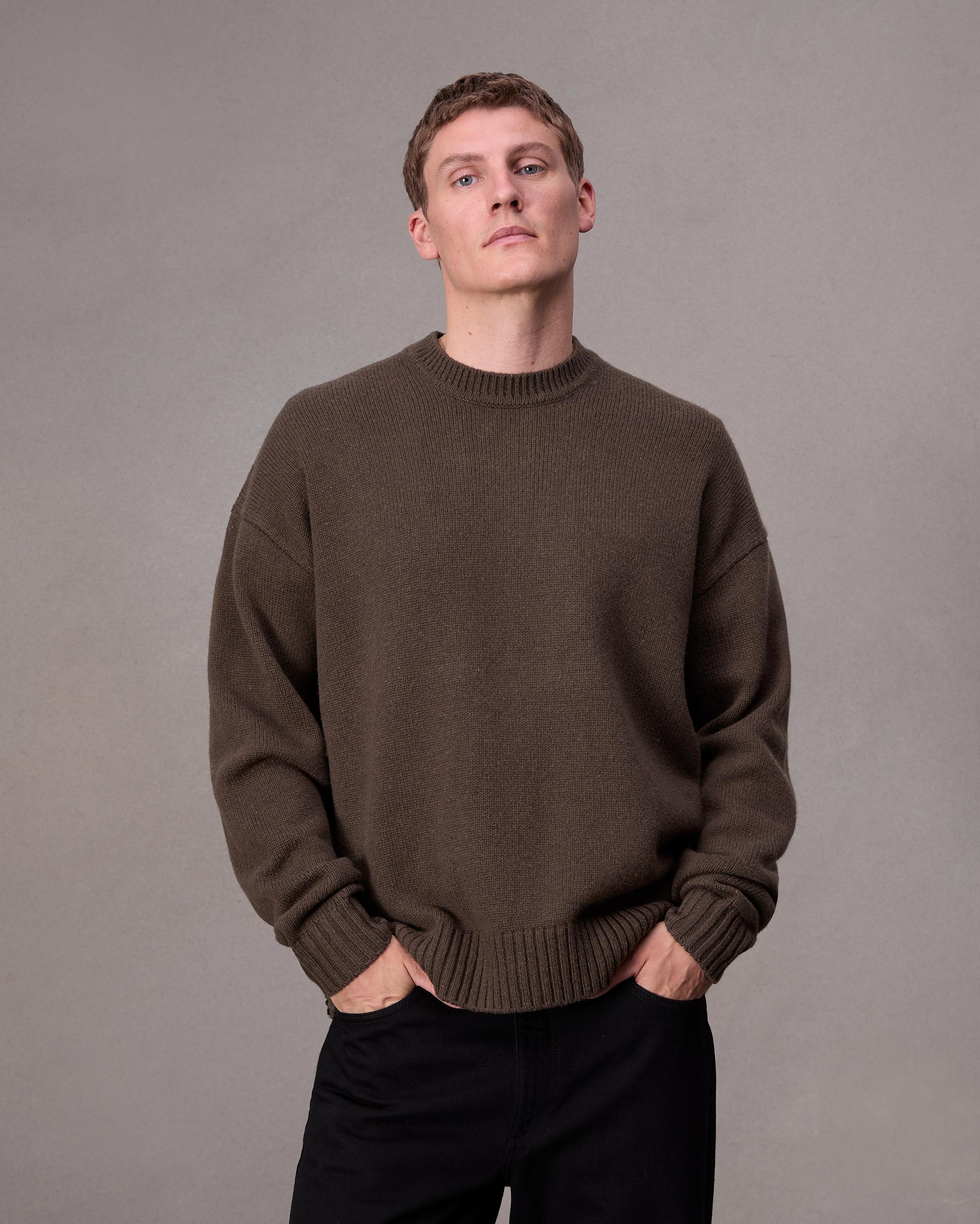 Rag Bone Clarkson Wool Sweater in Gray for Men Lyst