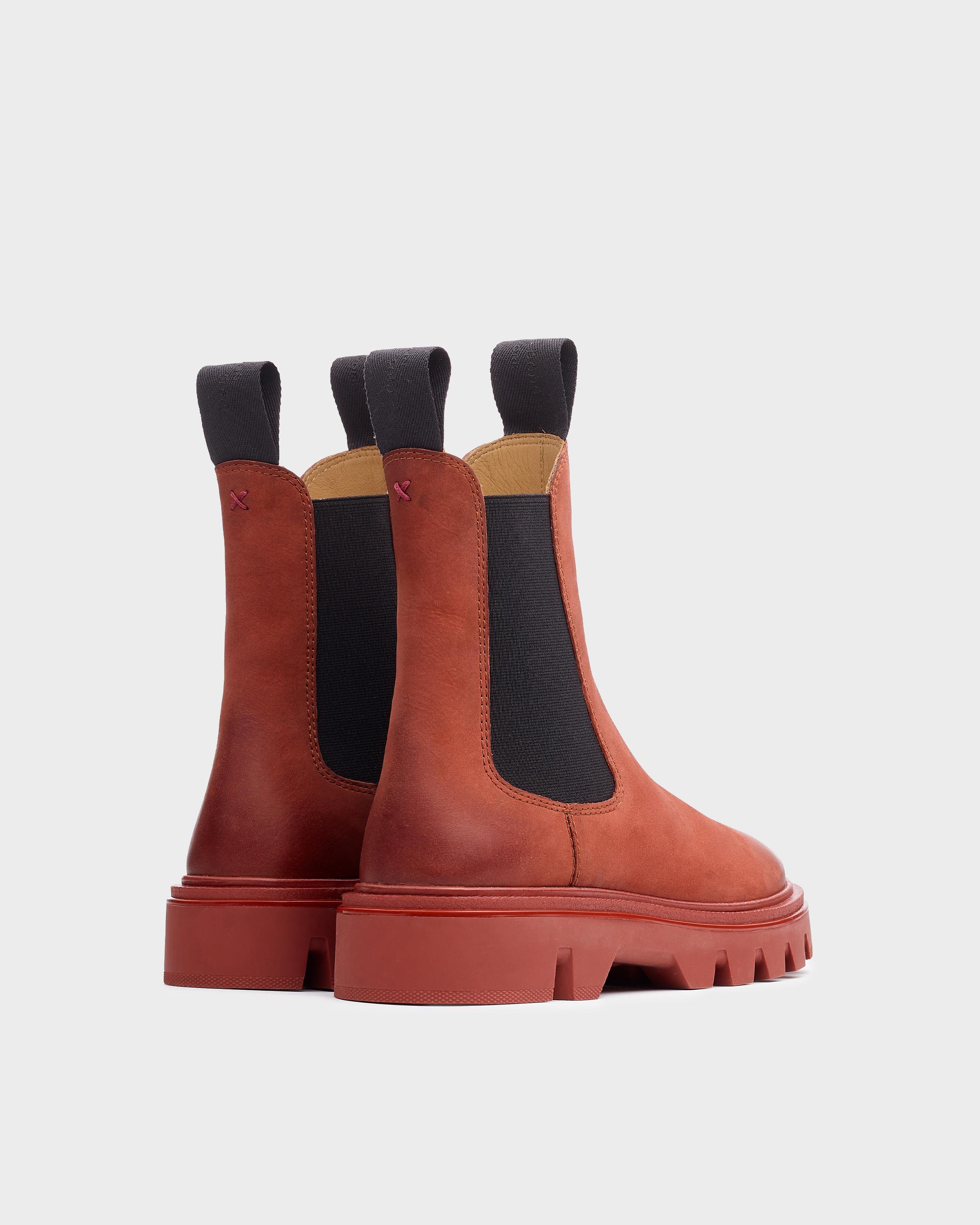 Rag & Bone Leather Quest Chelsea Boot in Red | Lyst