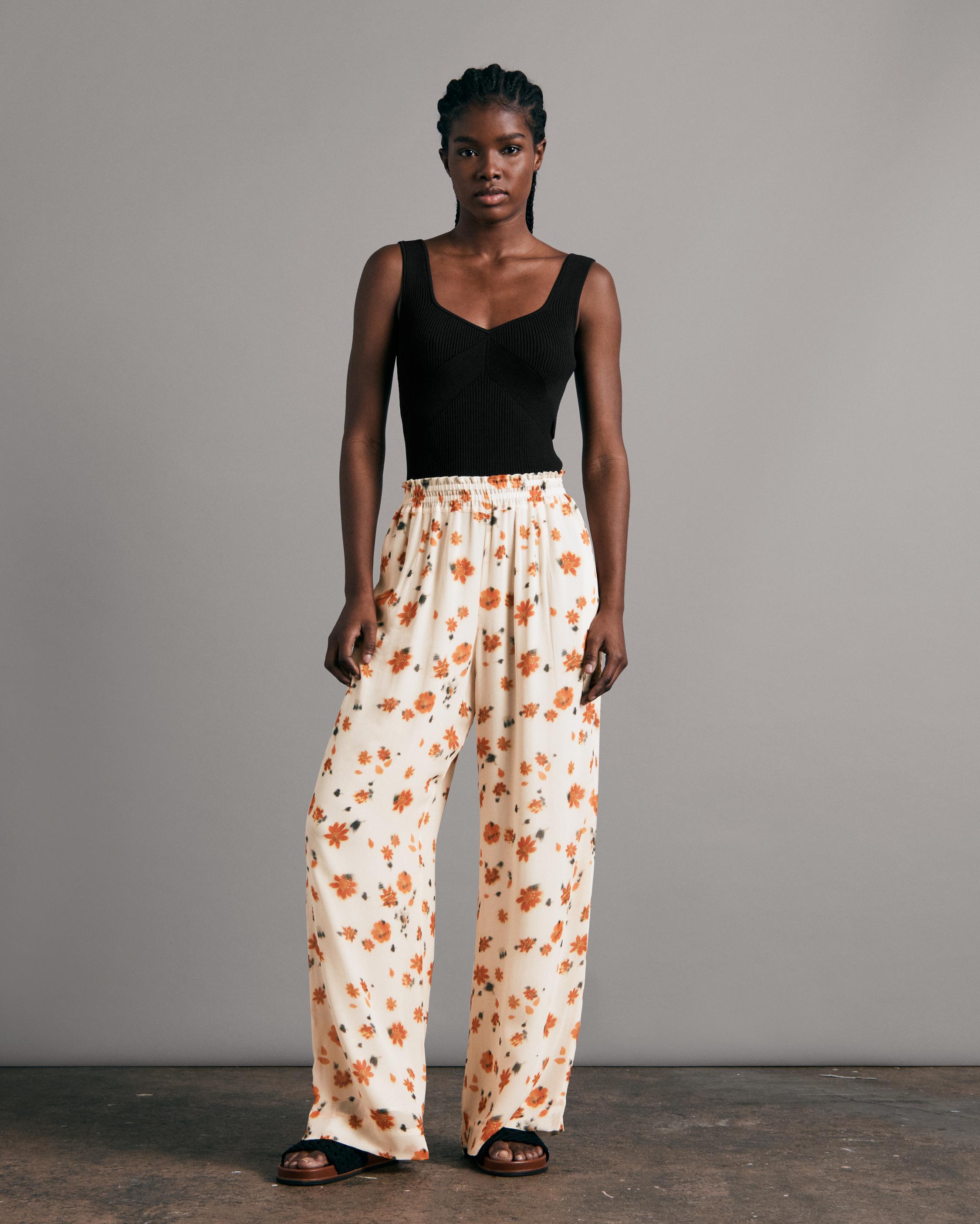 Viscose Printed Pant Relaxed Fit Pant 