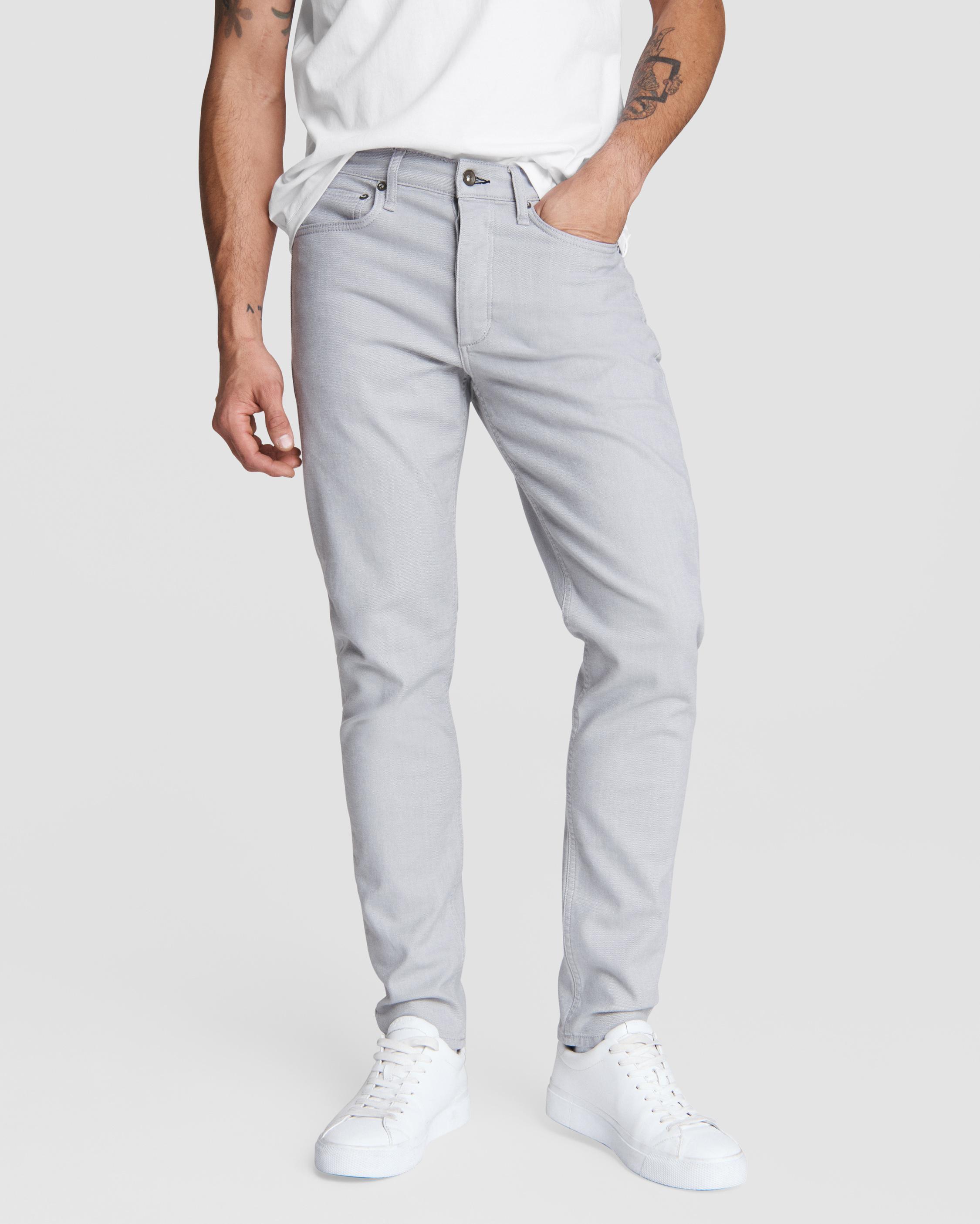 Rag & Bone Fit 2 - Seagrass Slim Fit Light Grey Authentic Stretch Jean in  Blue for Men | Lyst