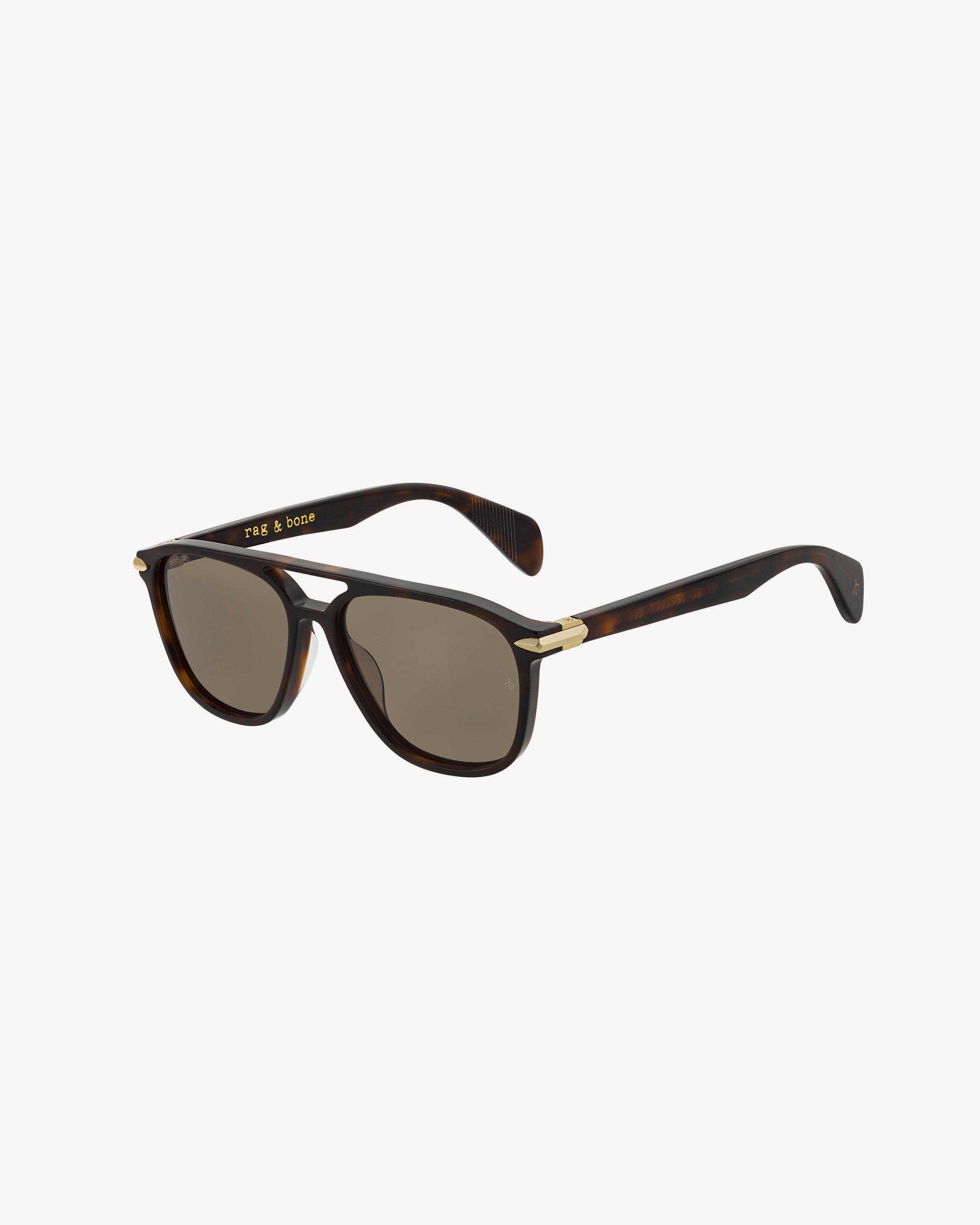 Rag Bone 5013s Navigator Sunglasses In Brown For Men Lyst
