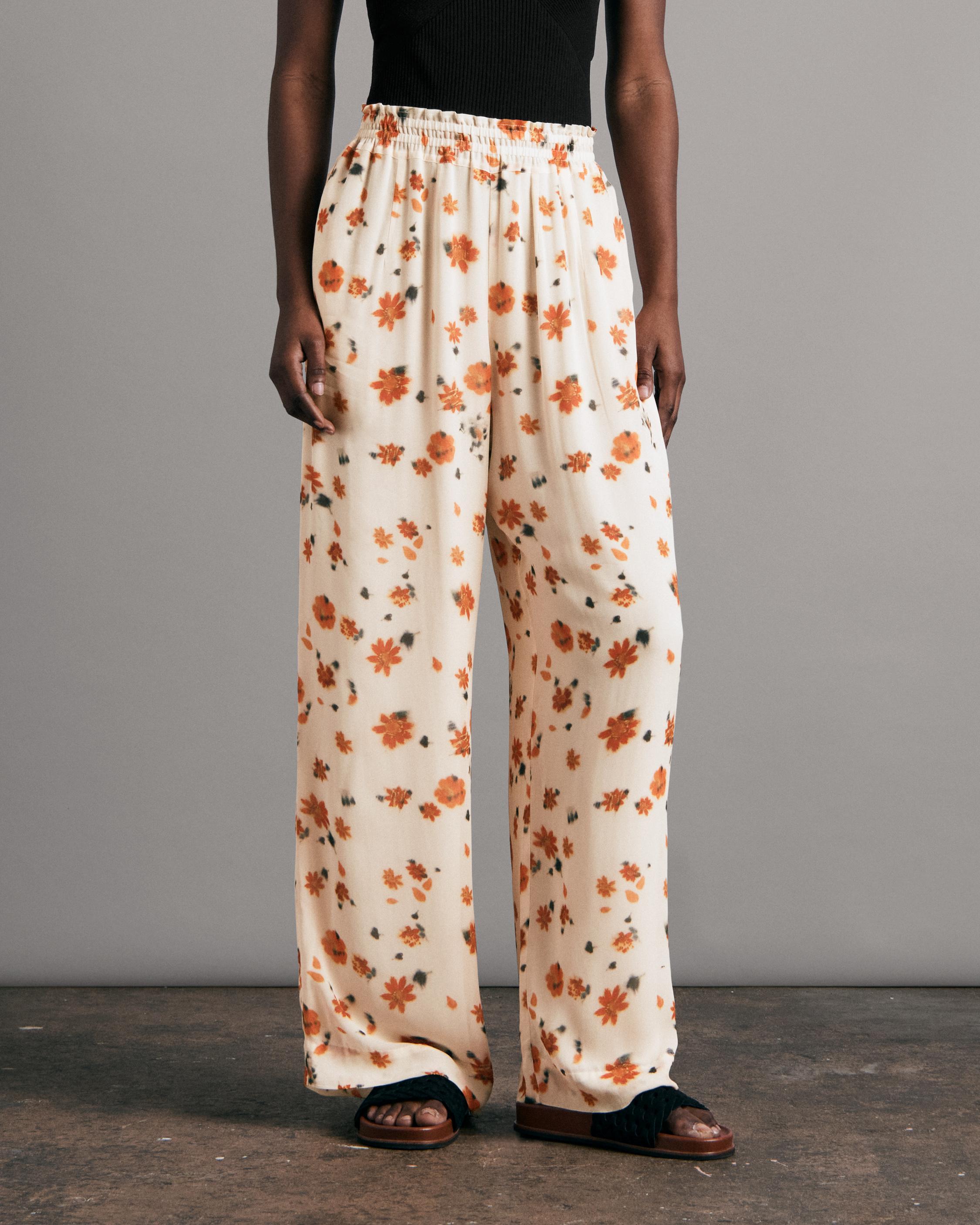 Viscose Printed Pant Relaxed Fit Pant 