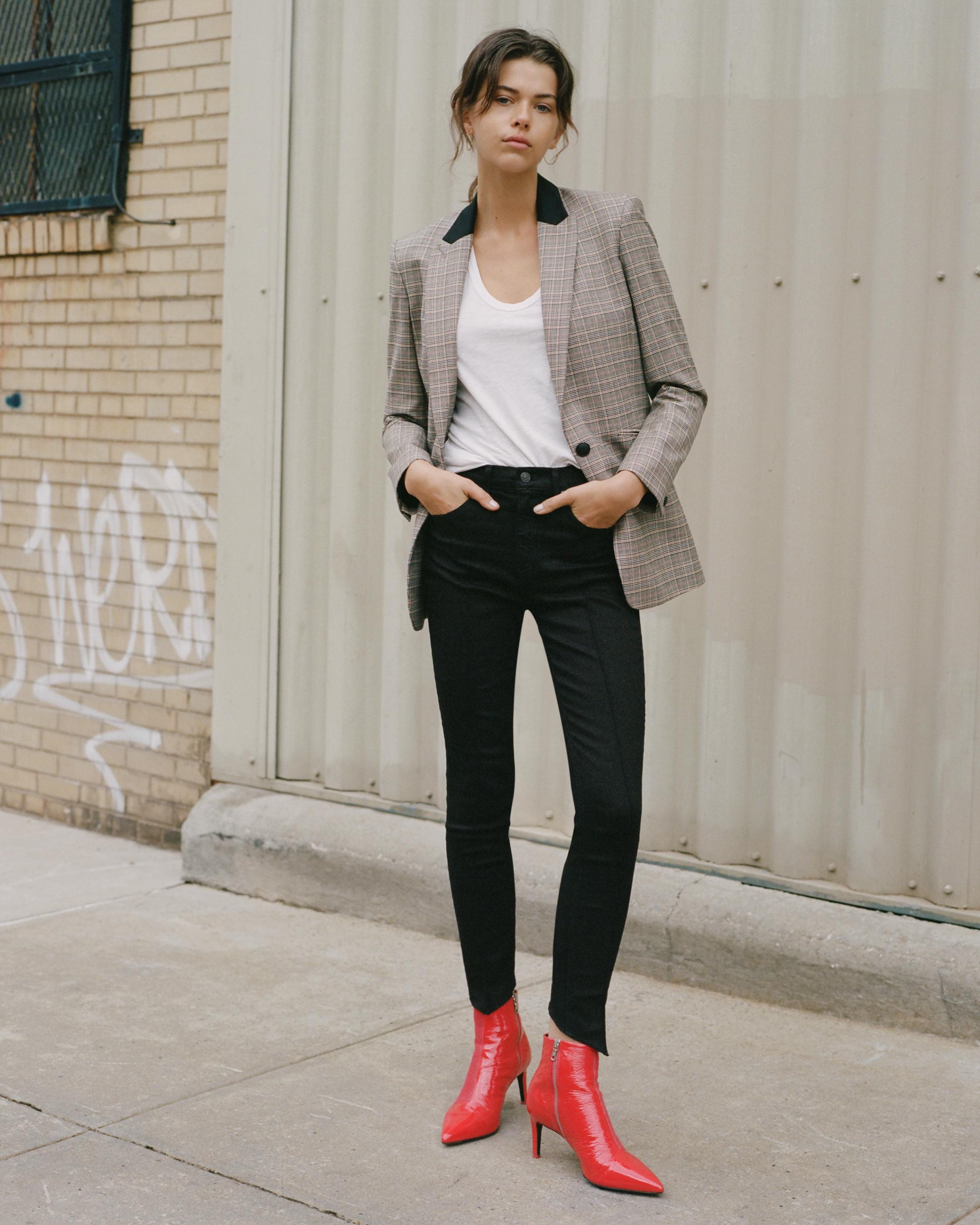 rag & bone high rise ankle skinny