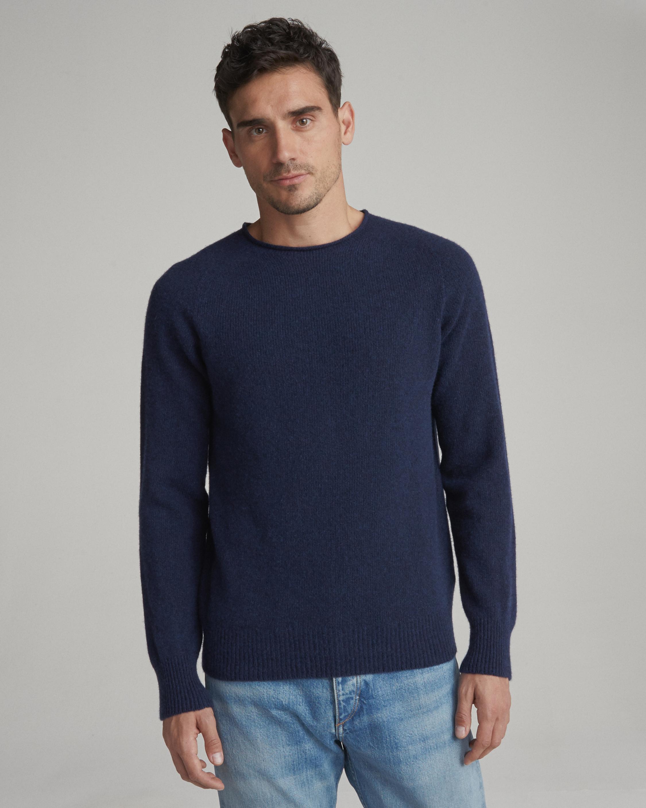 Rag & Bone Seamless Cashmere Crew in Navy (Blue) for Men - Lyst