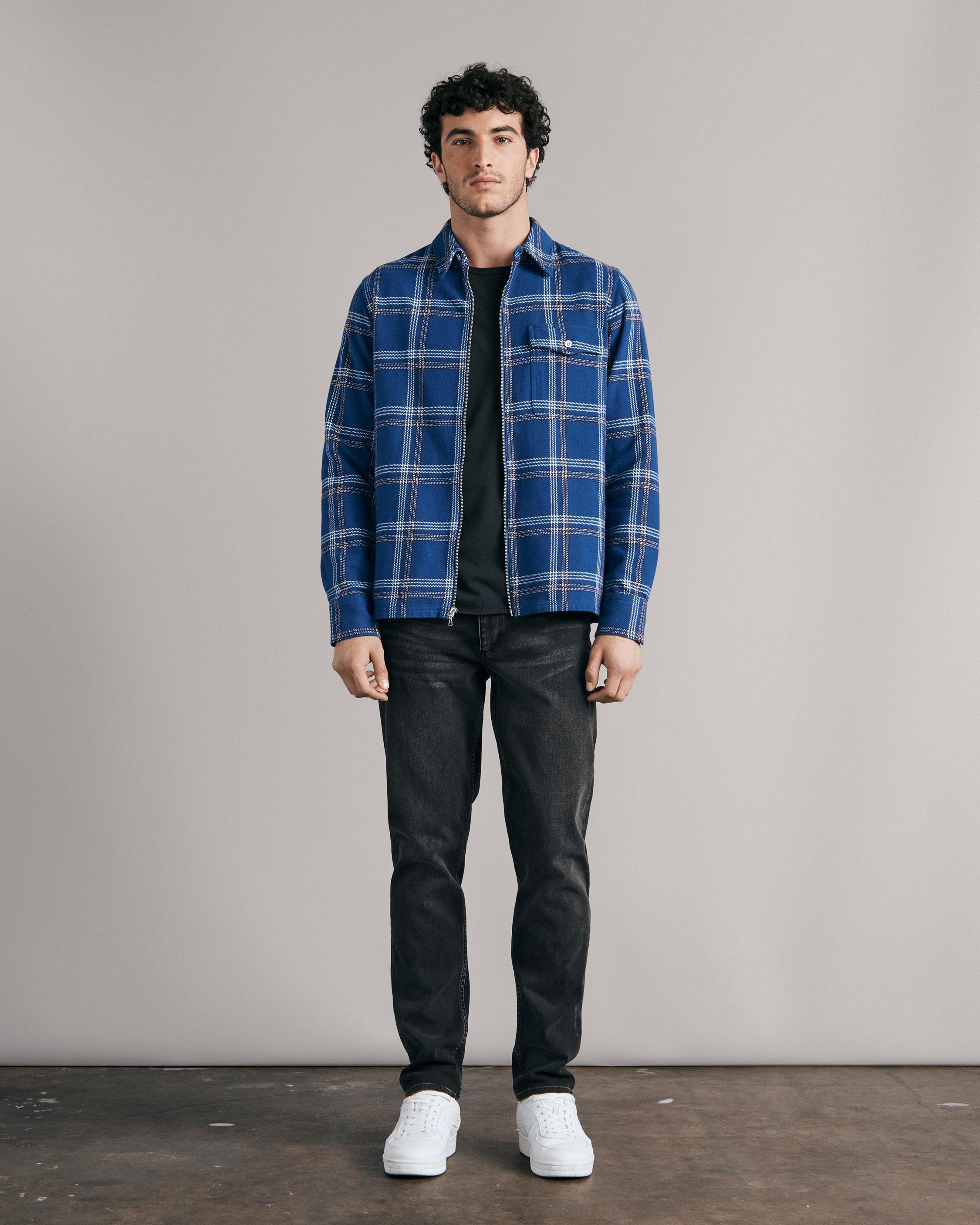 Rag & Bone Zip Dalton Wool Shirt Jacket in Blue for Men Lyst