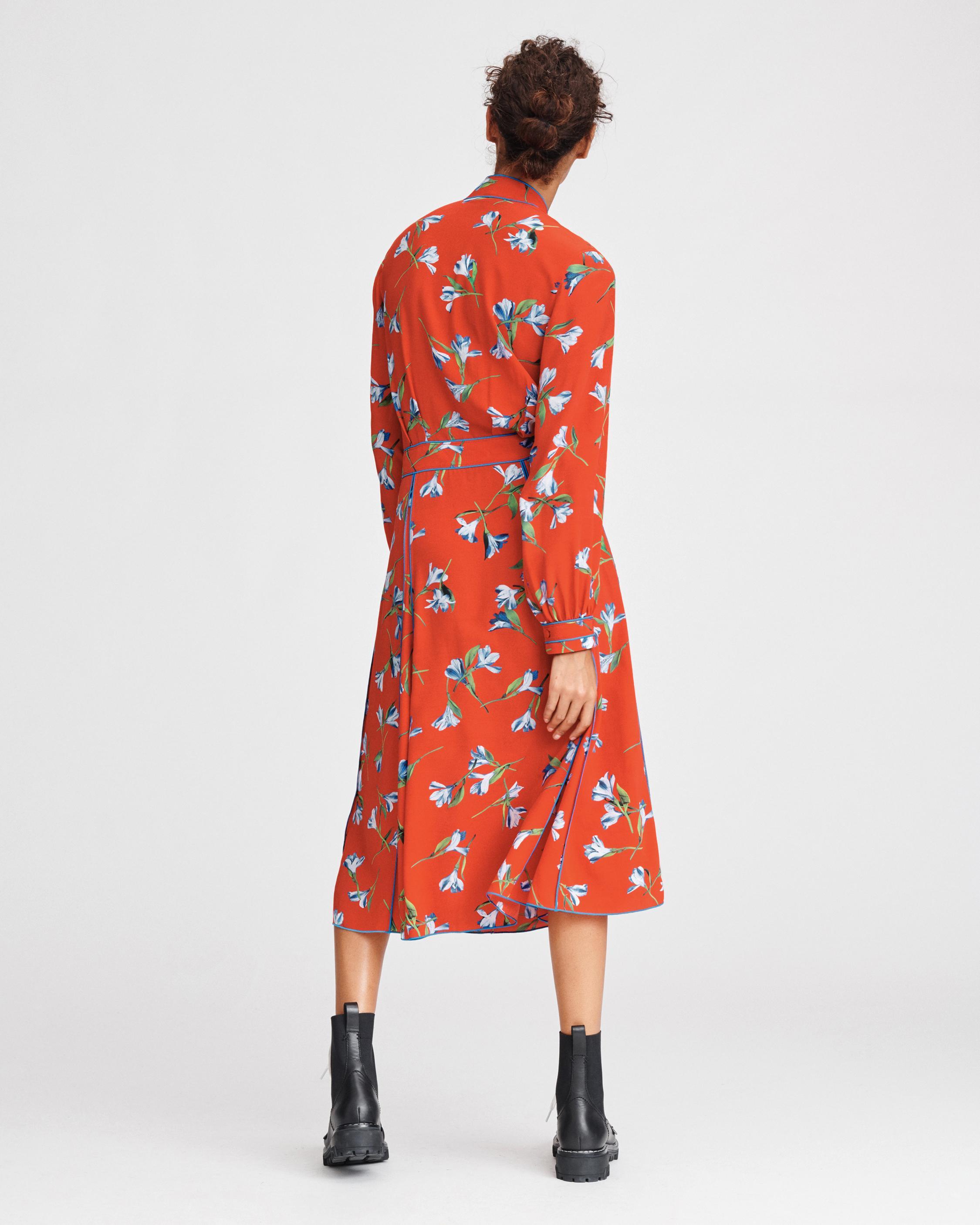 Rag & Bone Synthetic Hugo Dress in Red Floral (Red) Lyst