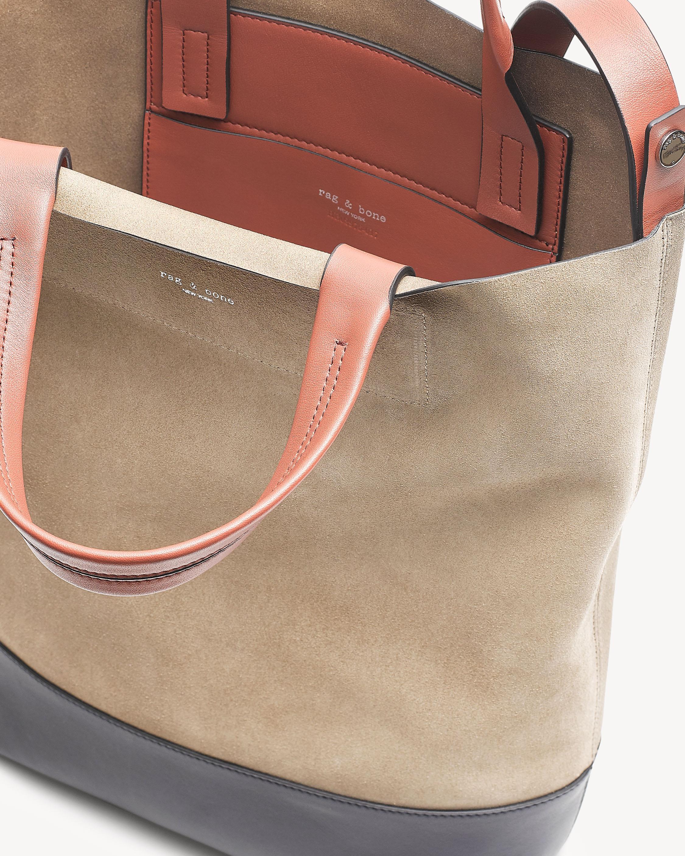Rag & Bone Suede Walker Convertible Tote Bag in Natural Lyst