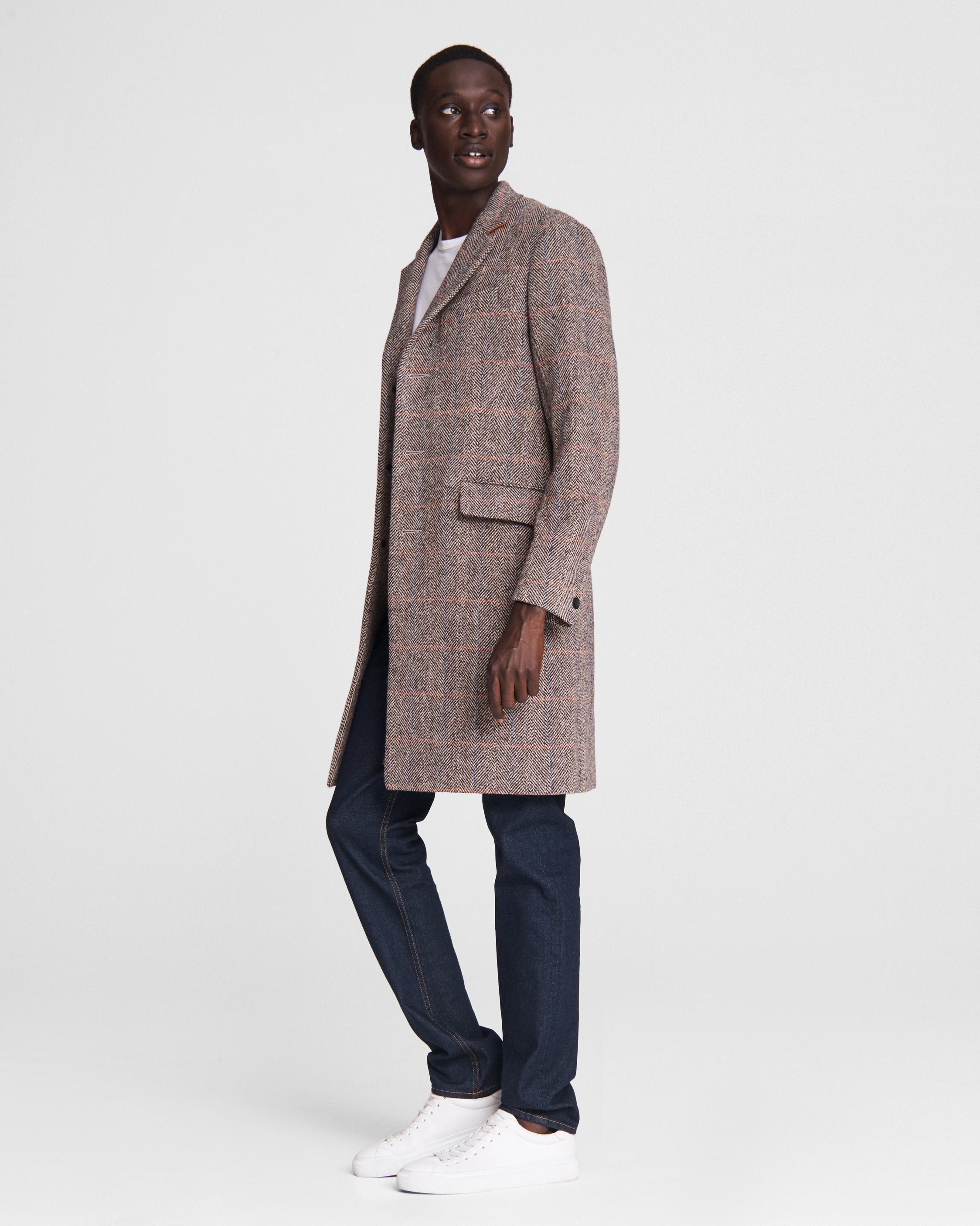 Rag & Bone Rory Wool Coat Relaxed Fit Coat in Brown for Men - Lyst