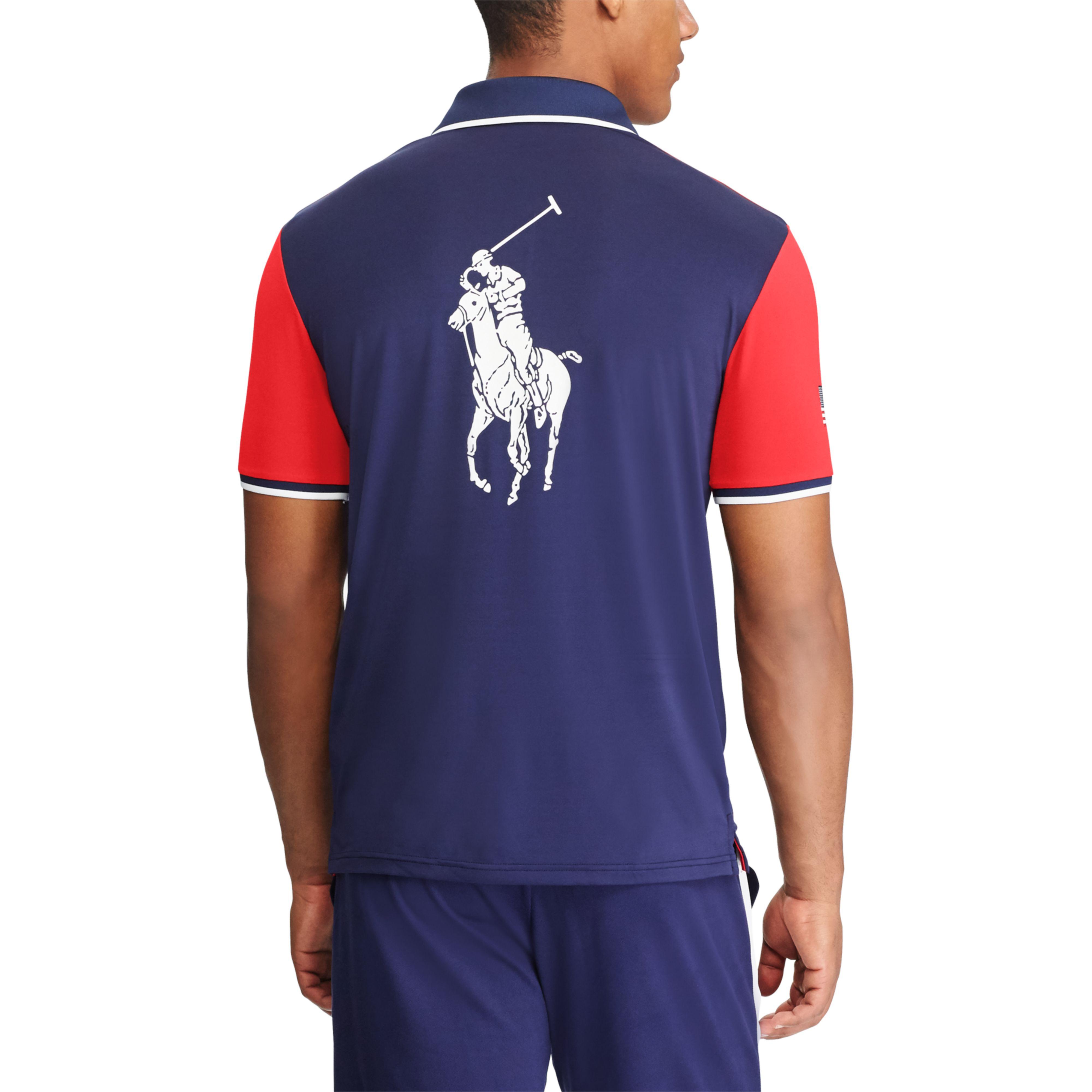 Polo Ralph Lauren Rubber Us Open Ball Boy Polo Shirt in French Navy (Blue)  for Men | Lyst