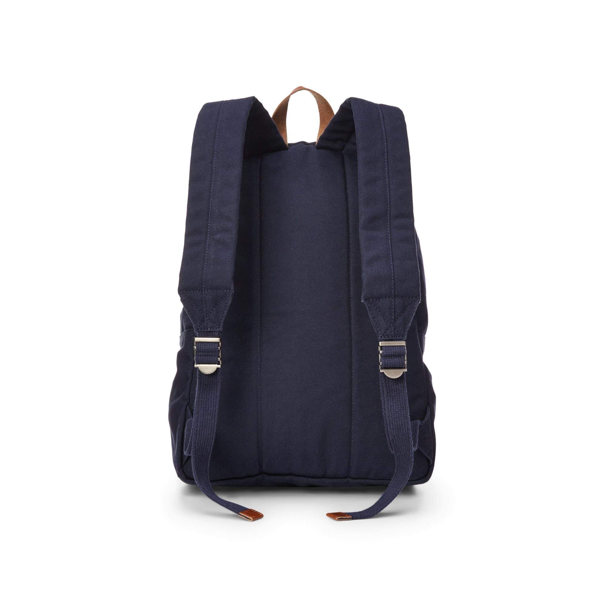 Polo Bear Ralph Lauren Canvas Backpack School Adult Child Bookbag Navy Blue  $225