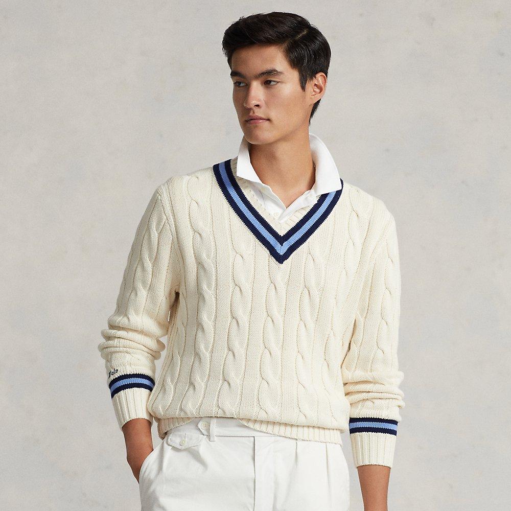 Le pull de cricket emblématique Ralph Lauren pour homme en coloris Blanc |  Lyst