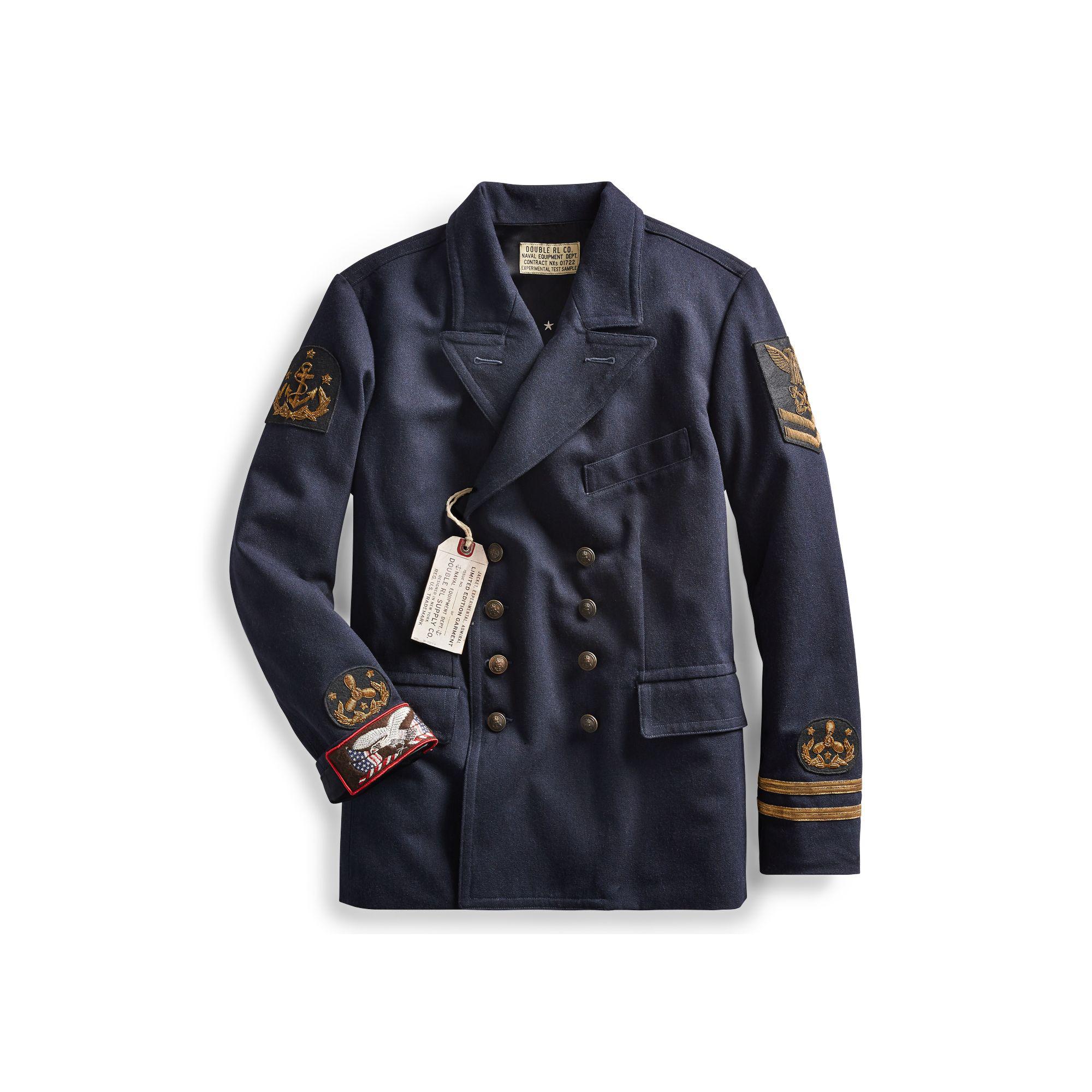 RRL Wool Limited Edition Admiral Jacket in Navy (Blue) for Men - Lyst