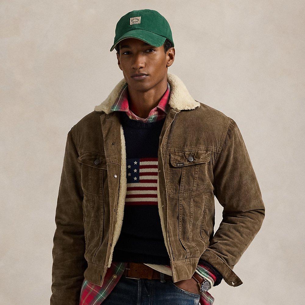 Fur lined corduroy jacket hotsell