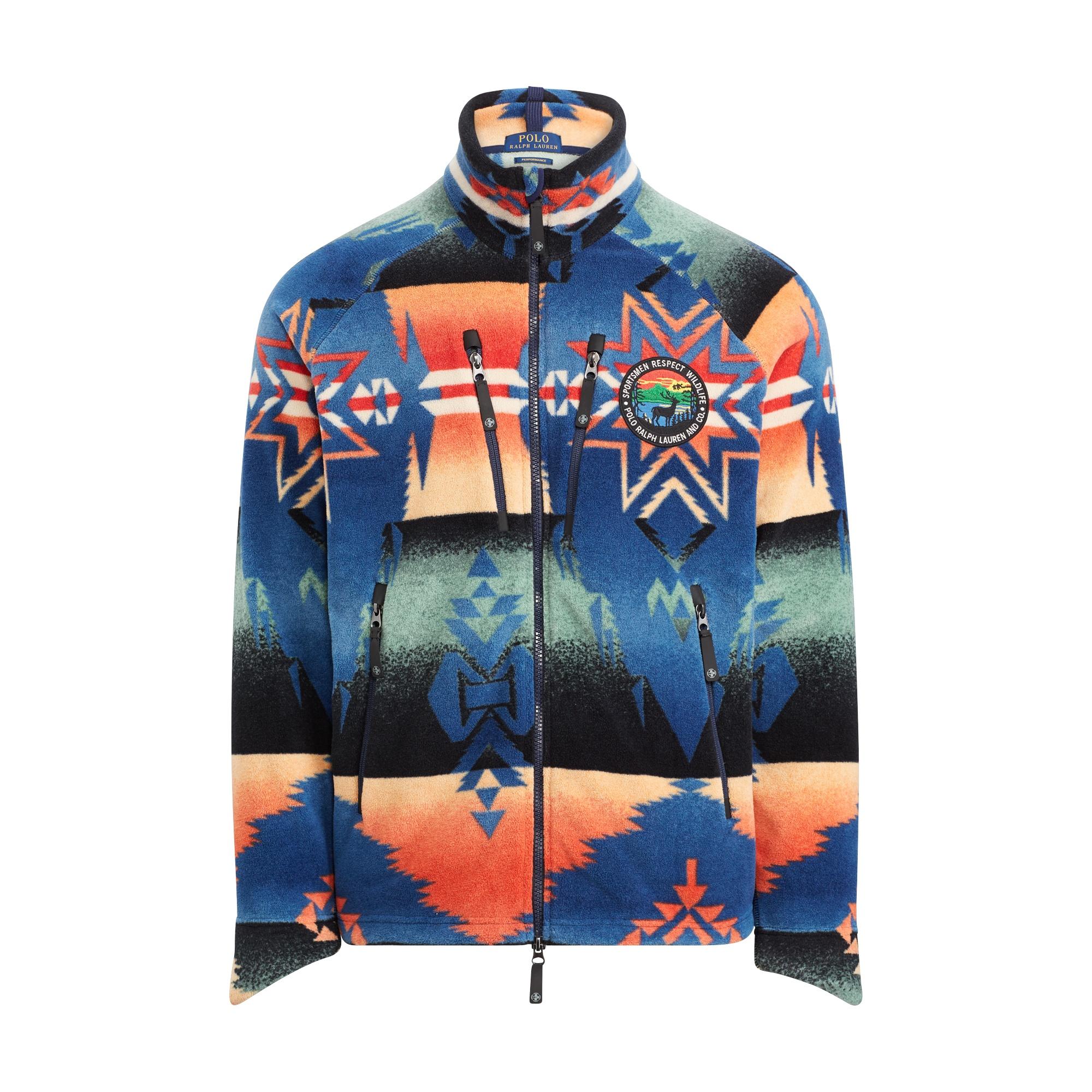 Polo Ralph Lauren Southwestern Fleece Jacket in Blue for Men - Lyst
