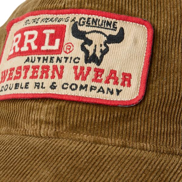 RRL Logo-patch Corduroy Trucker Cap in Brown for Men Lyst UK