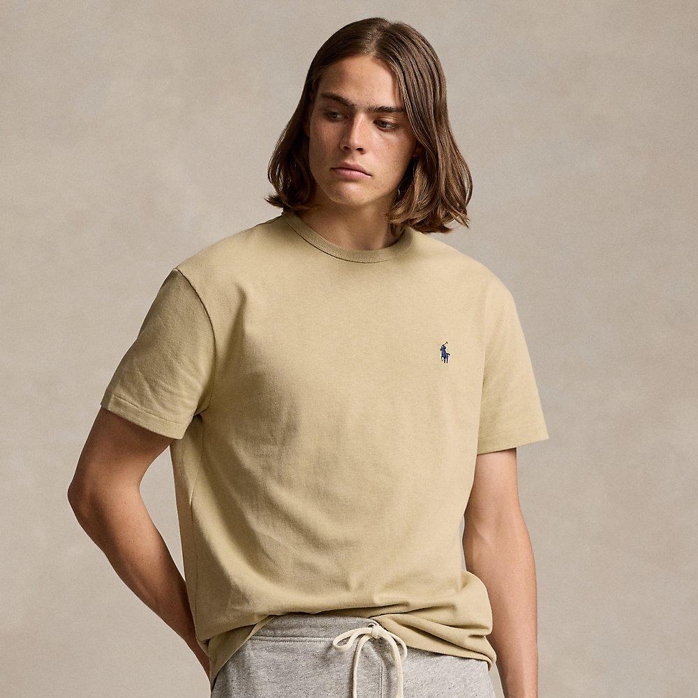 Polo Ralph Lauren Classic Fit Heavyweight Jersey T shirt in Natural for Men Lyst UK