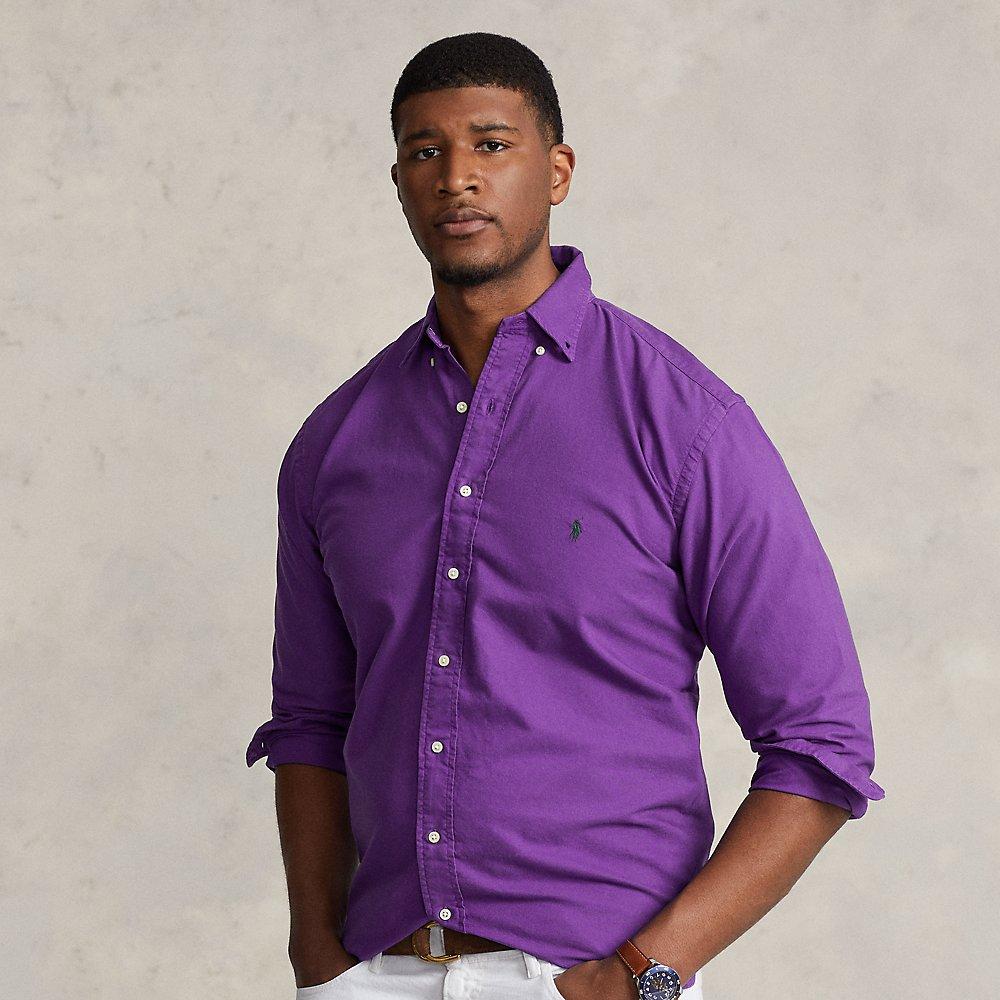 Polo Ralph Lauren Ralph Lauren Garmentdyed Oxford Shirt in Purple for