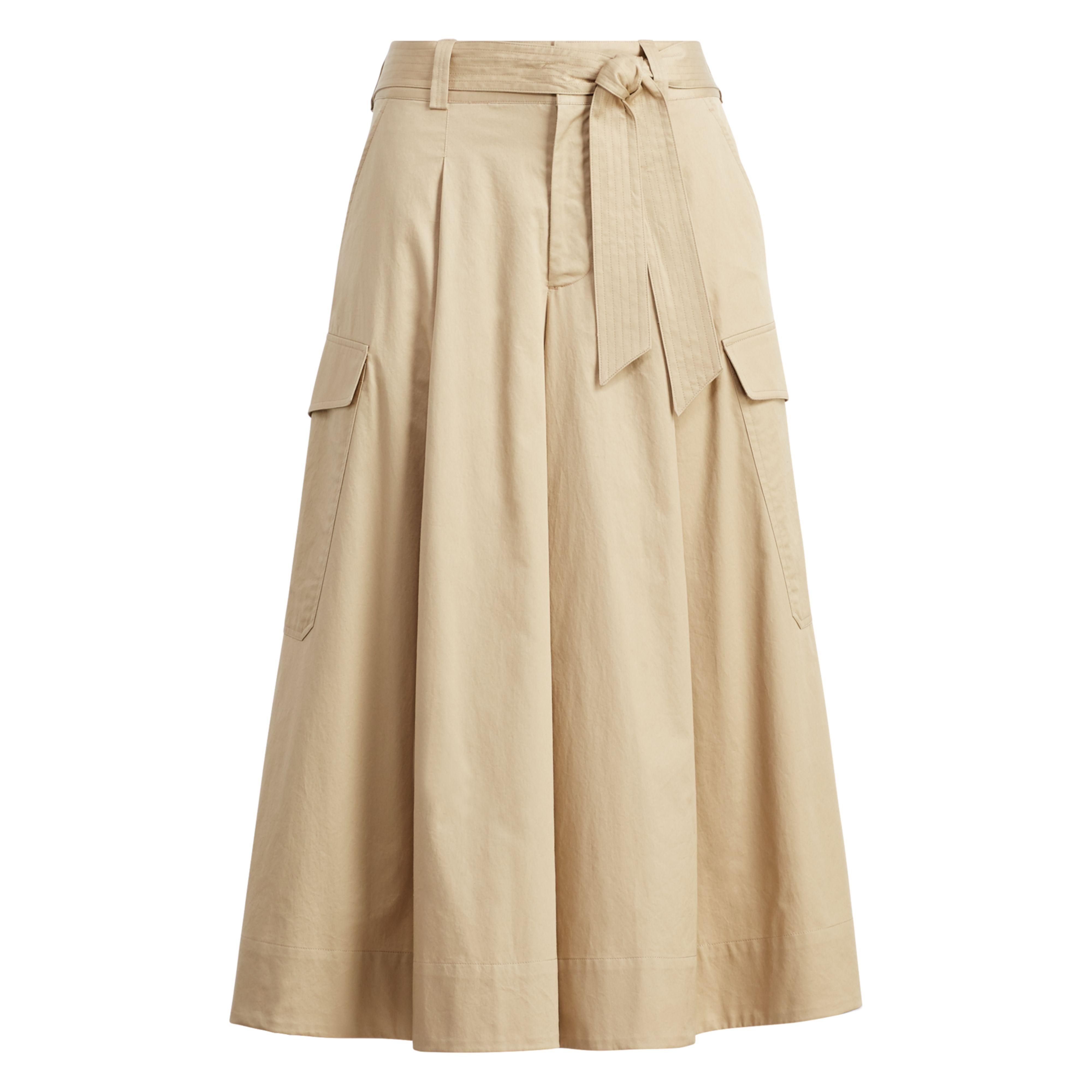 Polo Ralph Lauren Cotton Chino Wide-leg Pant in Beige (Natural) - Lyst