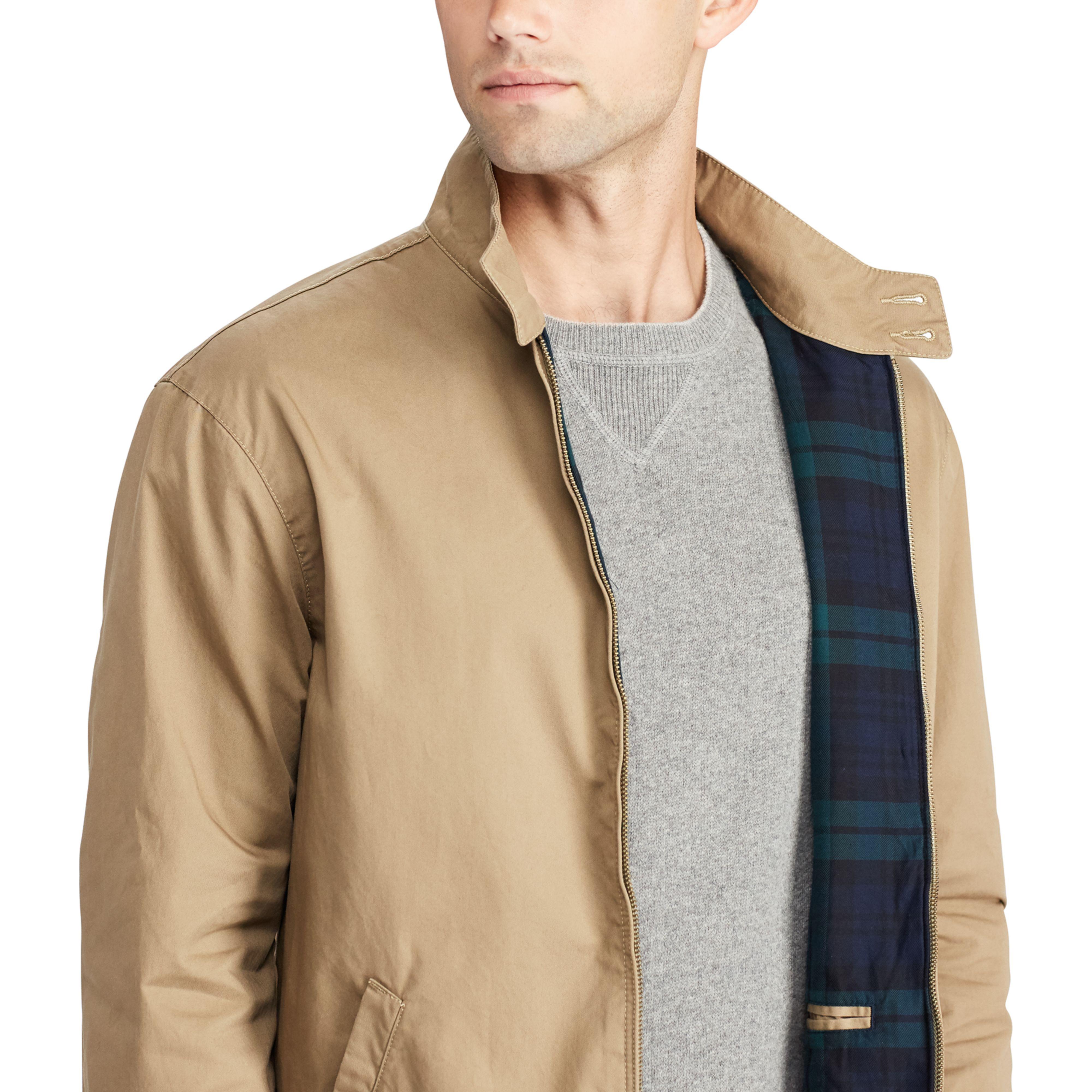 Polo Ralph Lauren Cotton Twill Jacket in Natural for Men | Lyst
