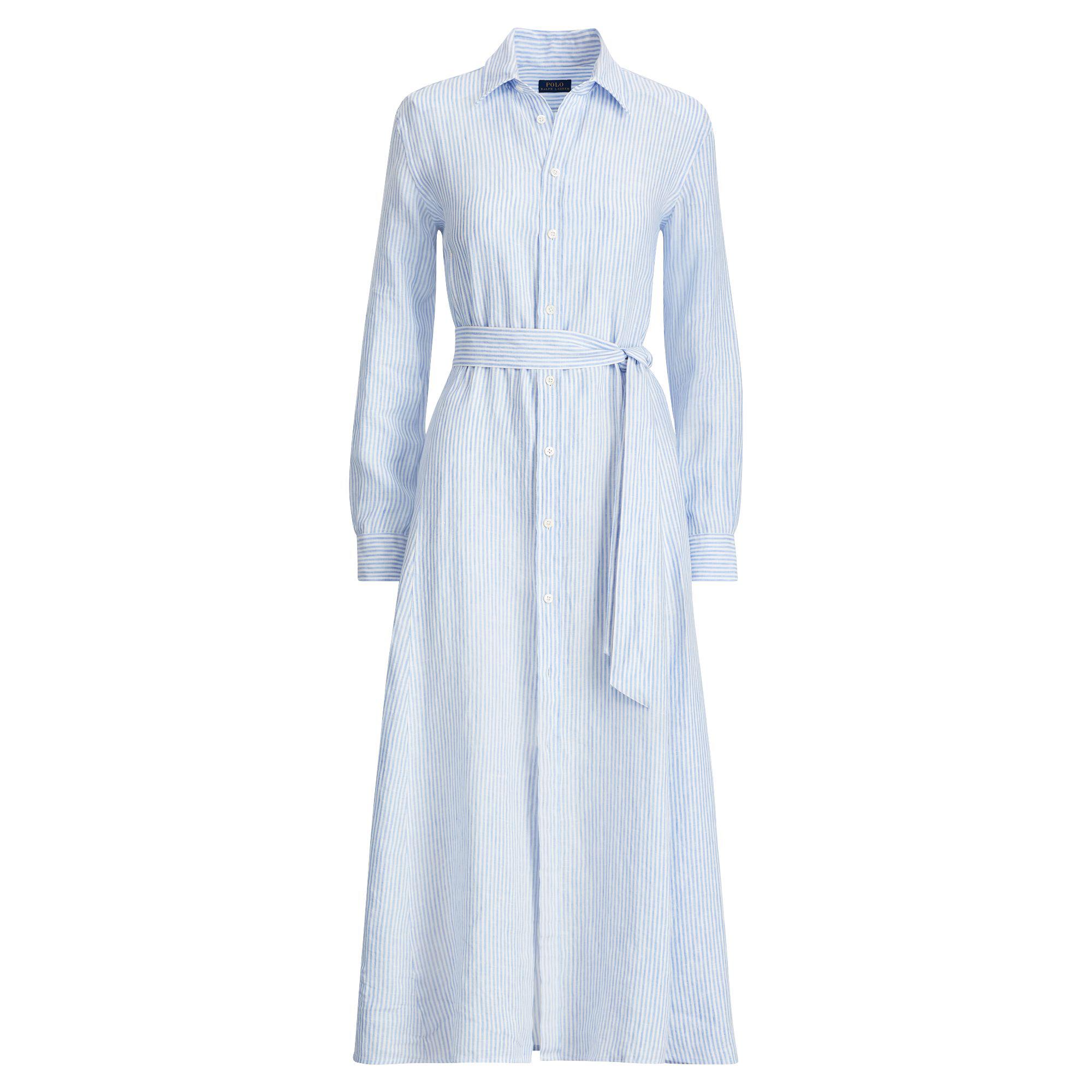 ralph lauren linen shirt dress