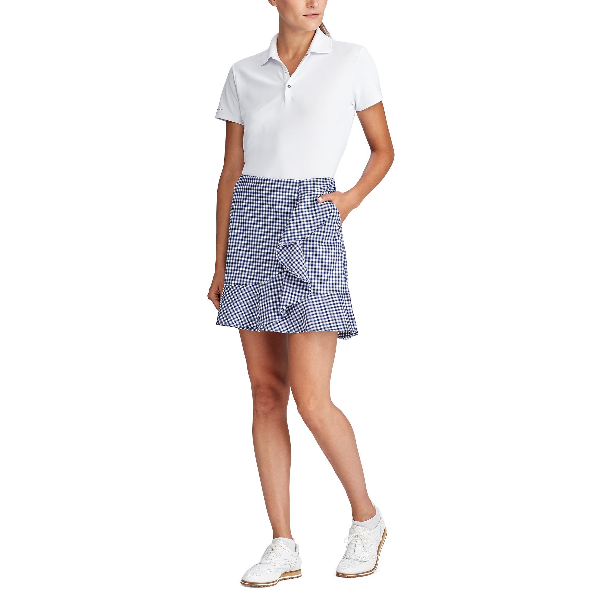 Ralph Lauren Golf Flounce Gingham Golf Skort in Blue | Lyst