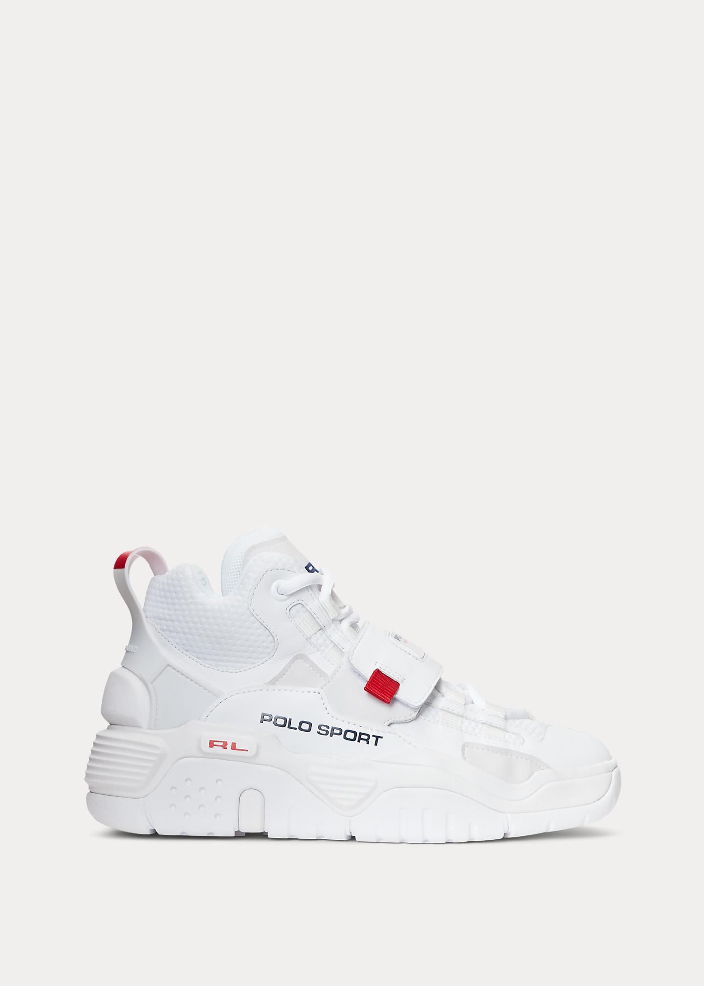 Polo Ralph Lauren Ps100 High-top Trainer in White for Men | Lyst UK
