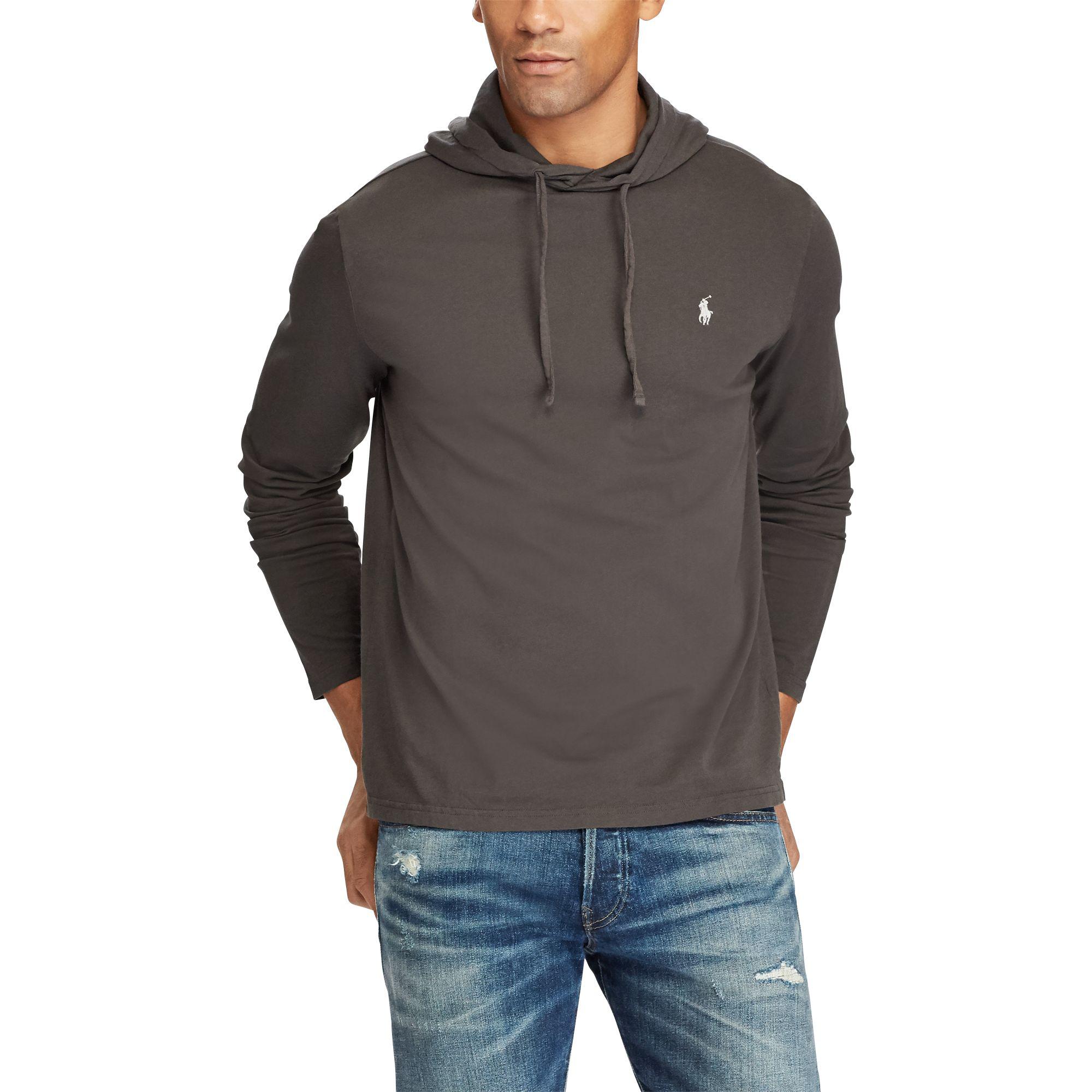 cotton jersey hooded tee