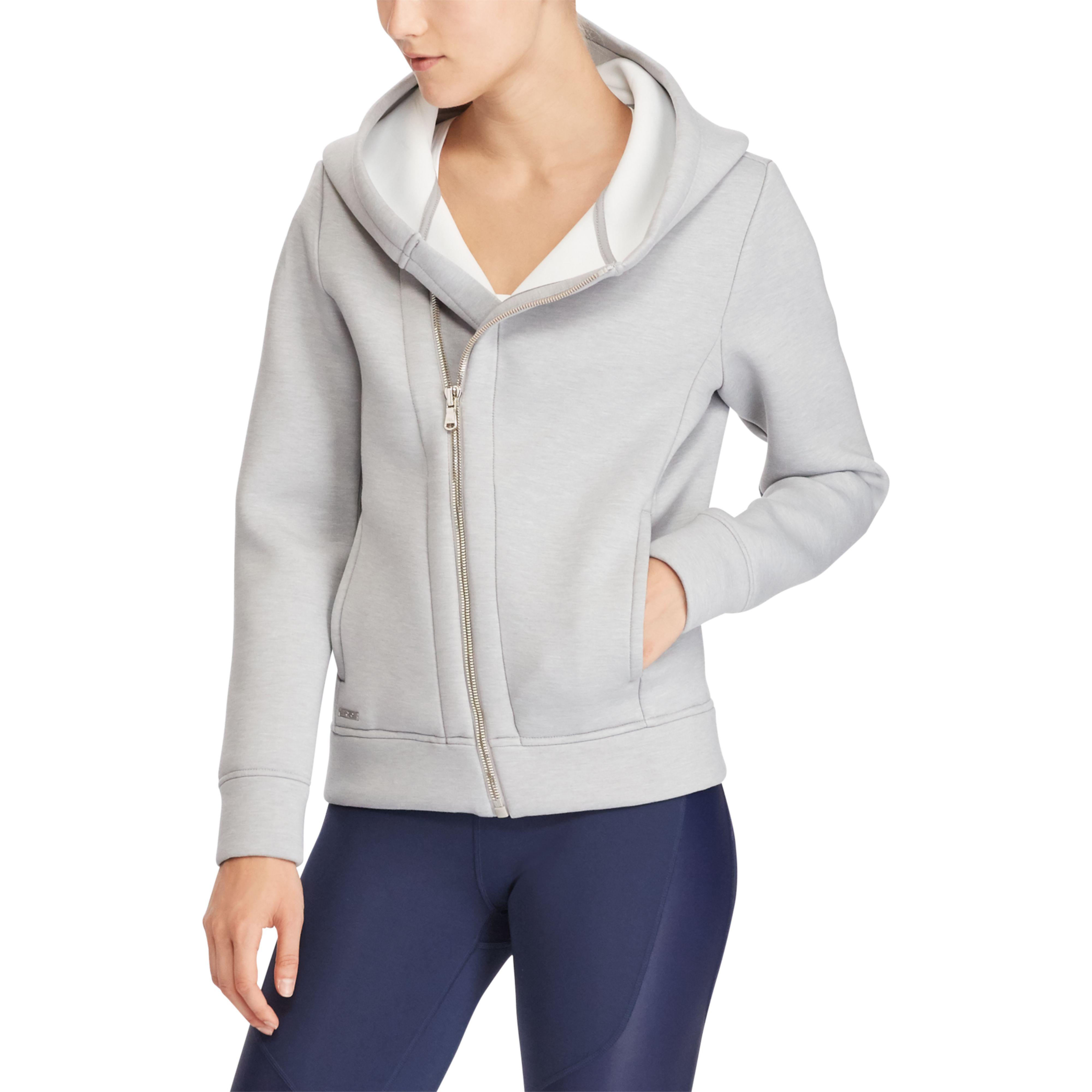asymmetric zip up hoodie