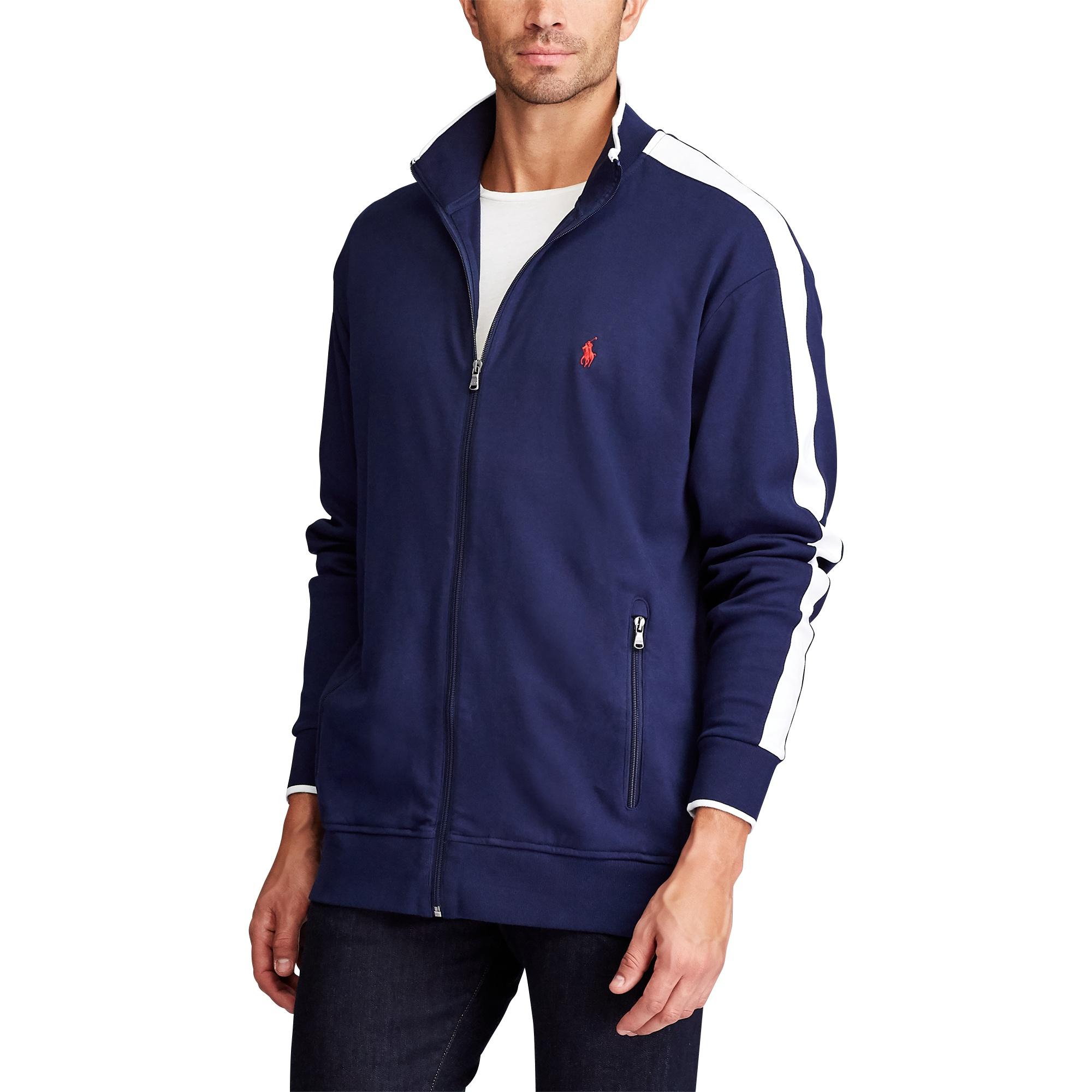 Ralph Lauren Cotton Interlock Track Jacket in French Navy (Blue) for Men Lyst