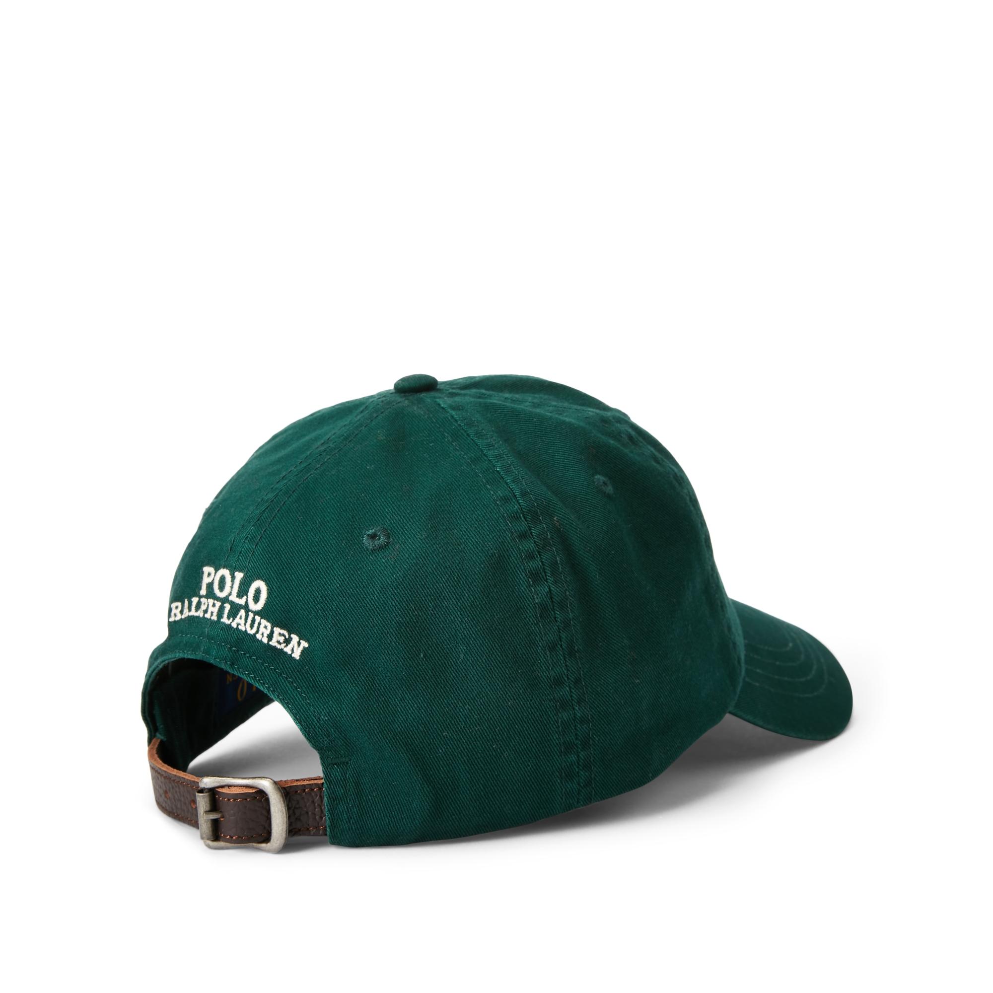 Ralph Lauren Polo Bear Chino Ball Cap in Green for Men | Lyst