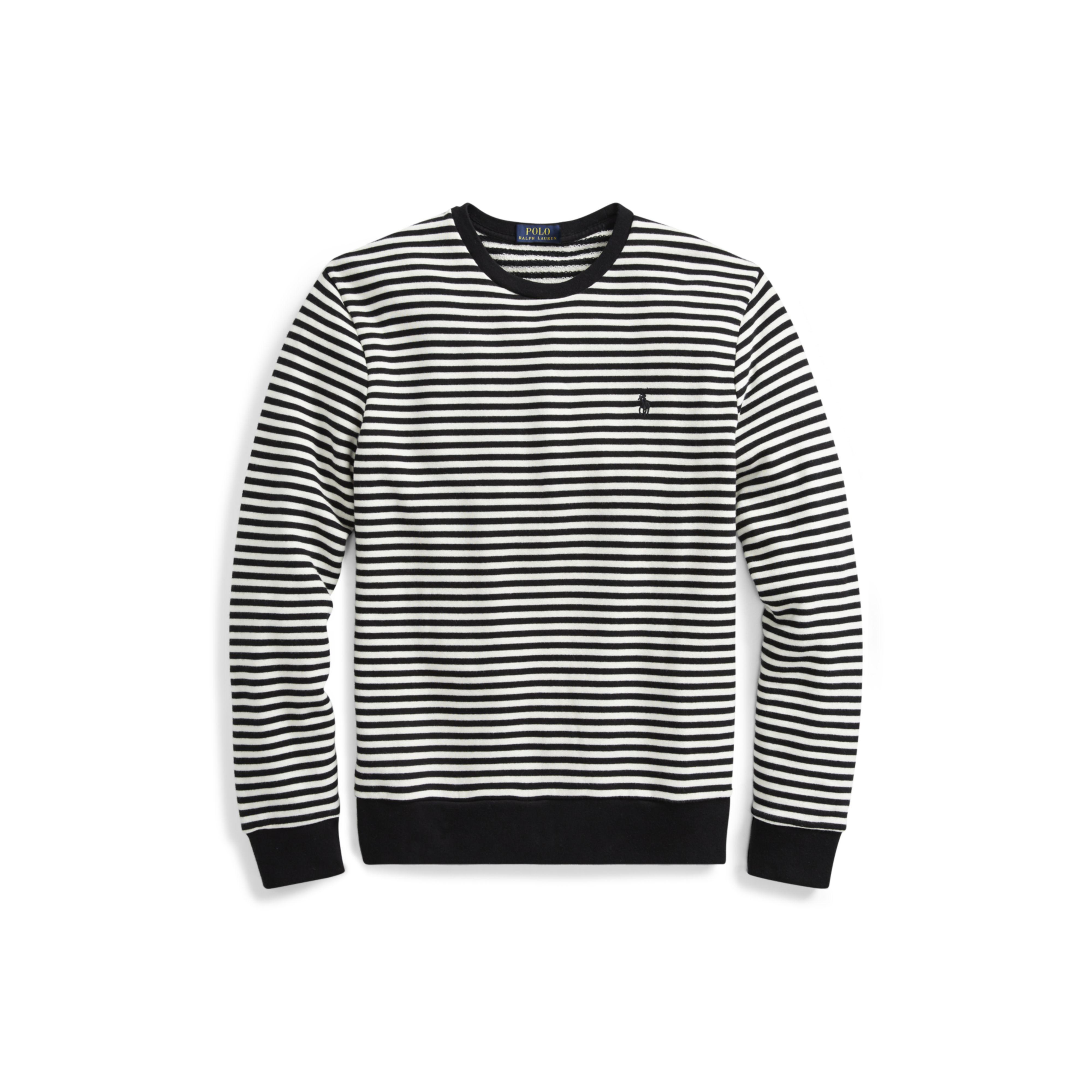 striped polo sweater