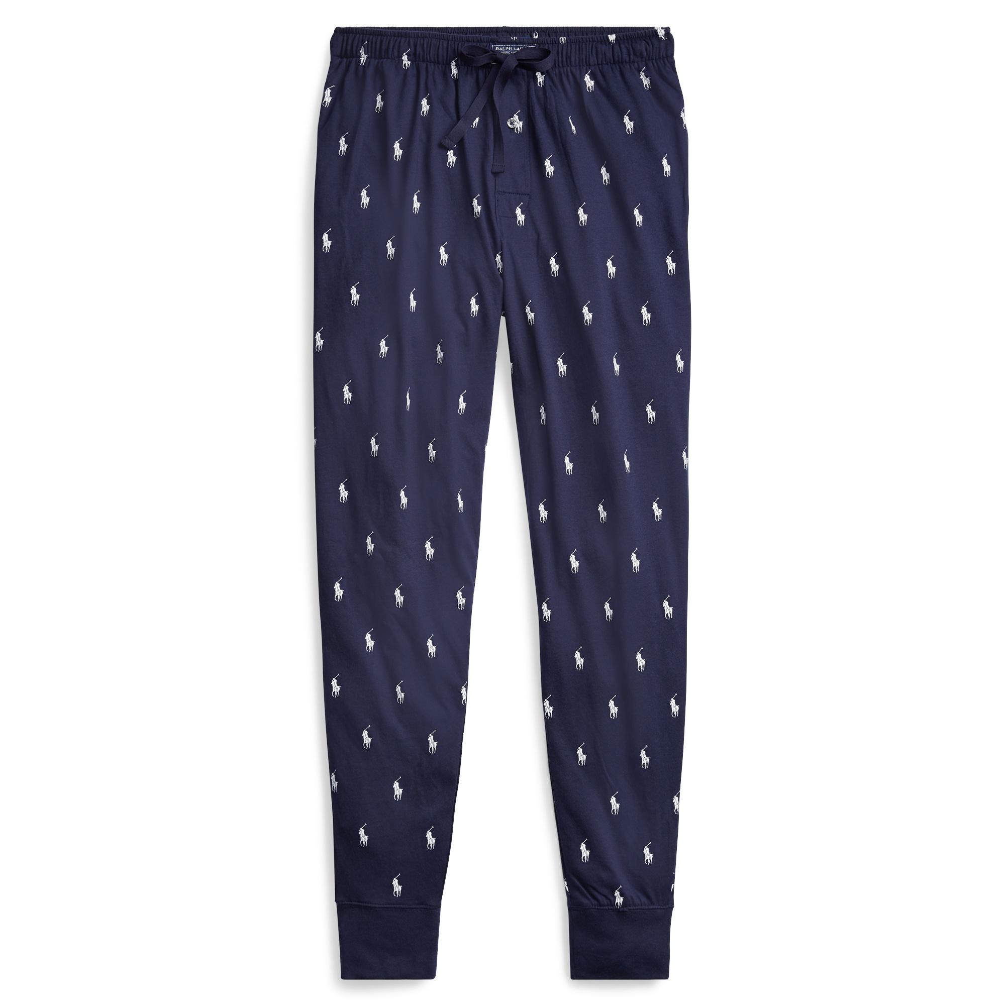 Polo Ralph Lauren Cotton Pony Print Pajama Jogger Pants in Navy (Blue) for  Men - Save 60% | Lyst