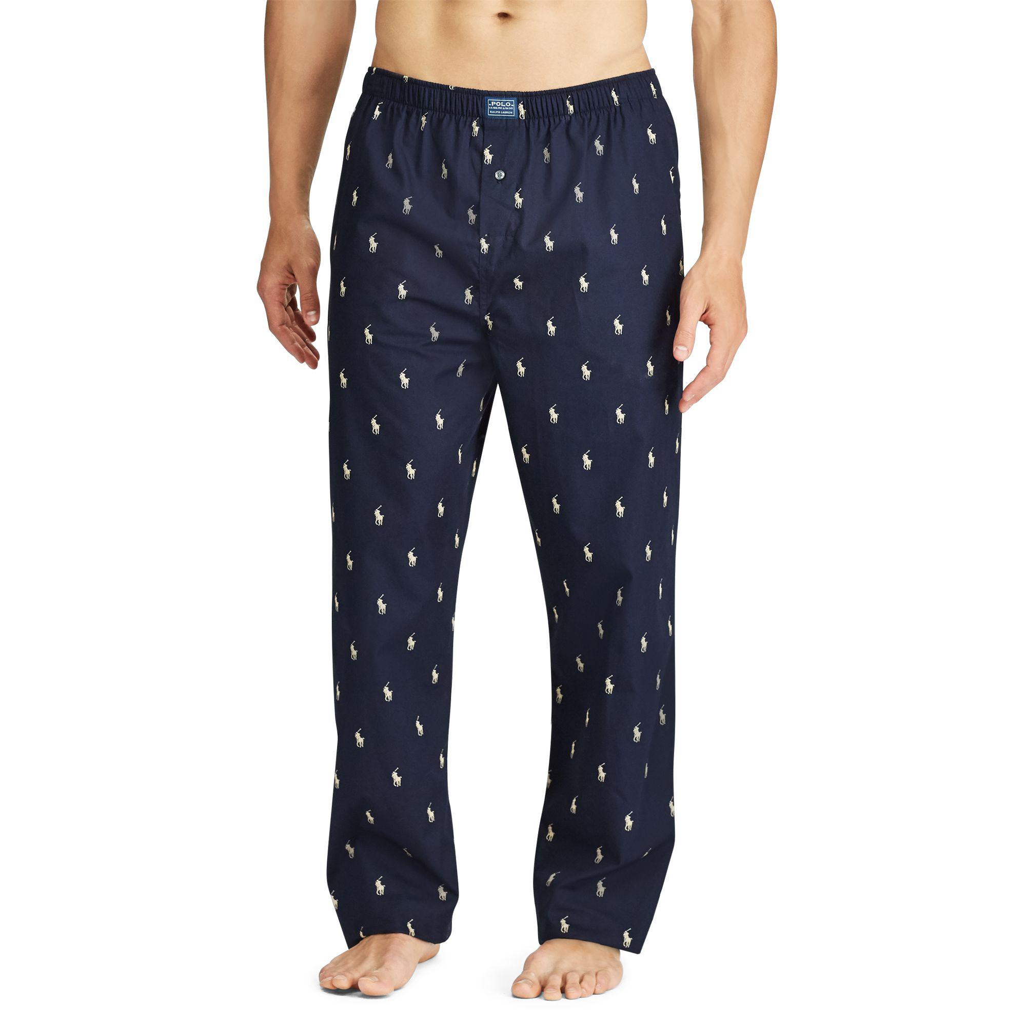 Pink Pony Cotton Allover Pony Sleep Pant in Navy/White (Blue) for Men ...