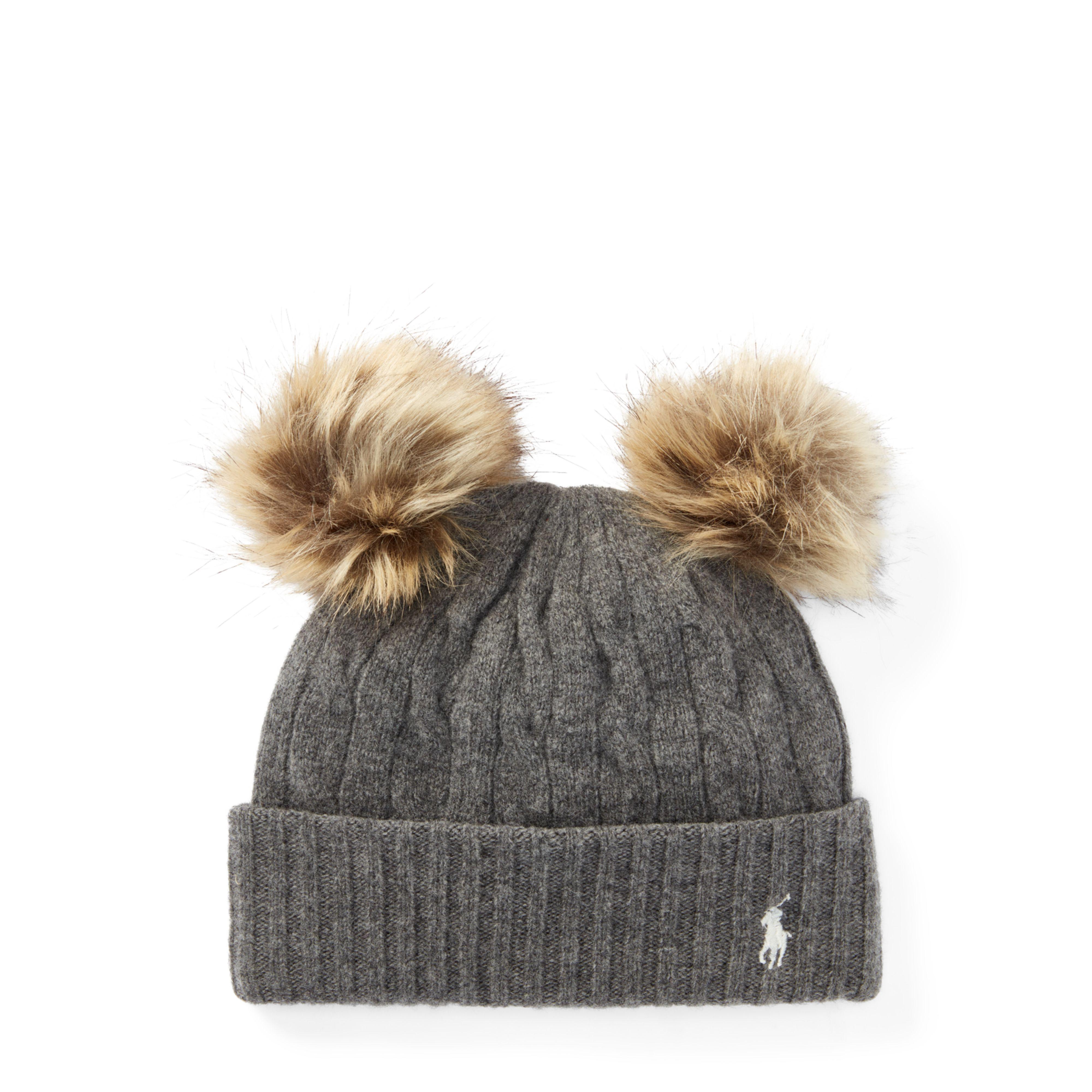 ralph lauren pom pom beanie