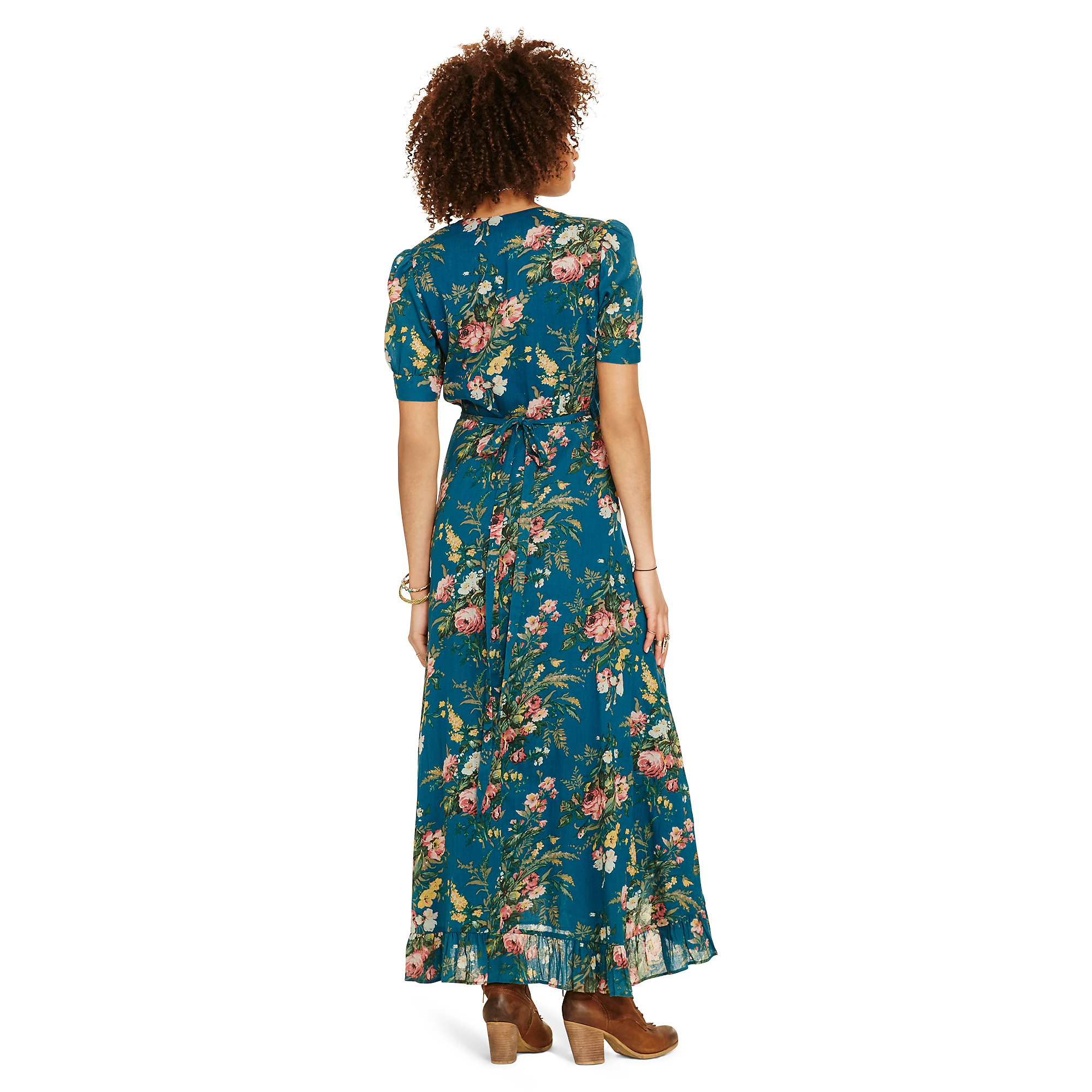 denim & supply ralph lauren floral print button front dress Denim & Supply Ralph Lauren Floral-Print Duster Dress XS