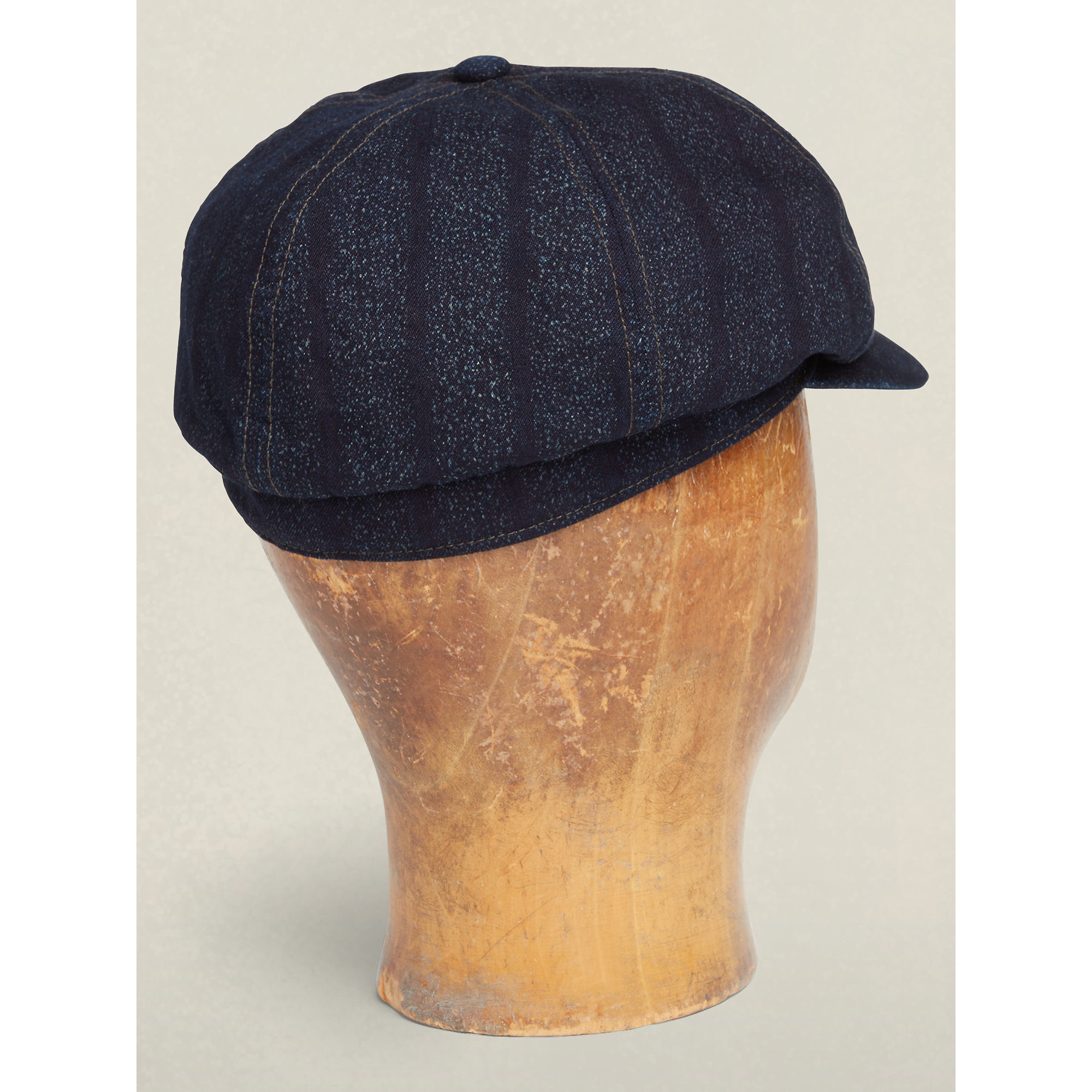 RRL Denim Indigodyed Newsboy Cap in Blue for Men Lyst