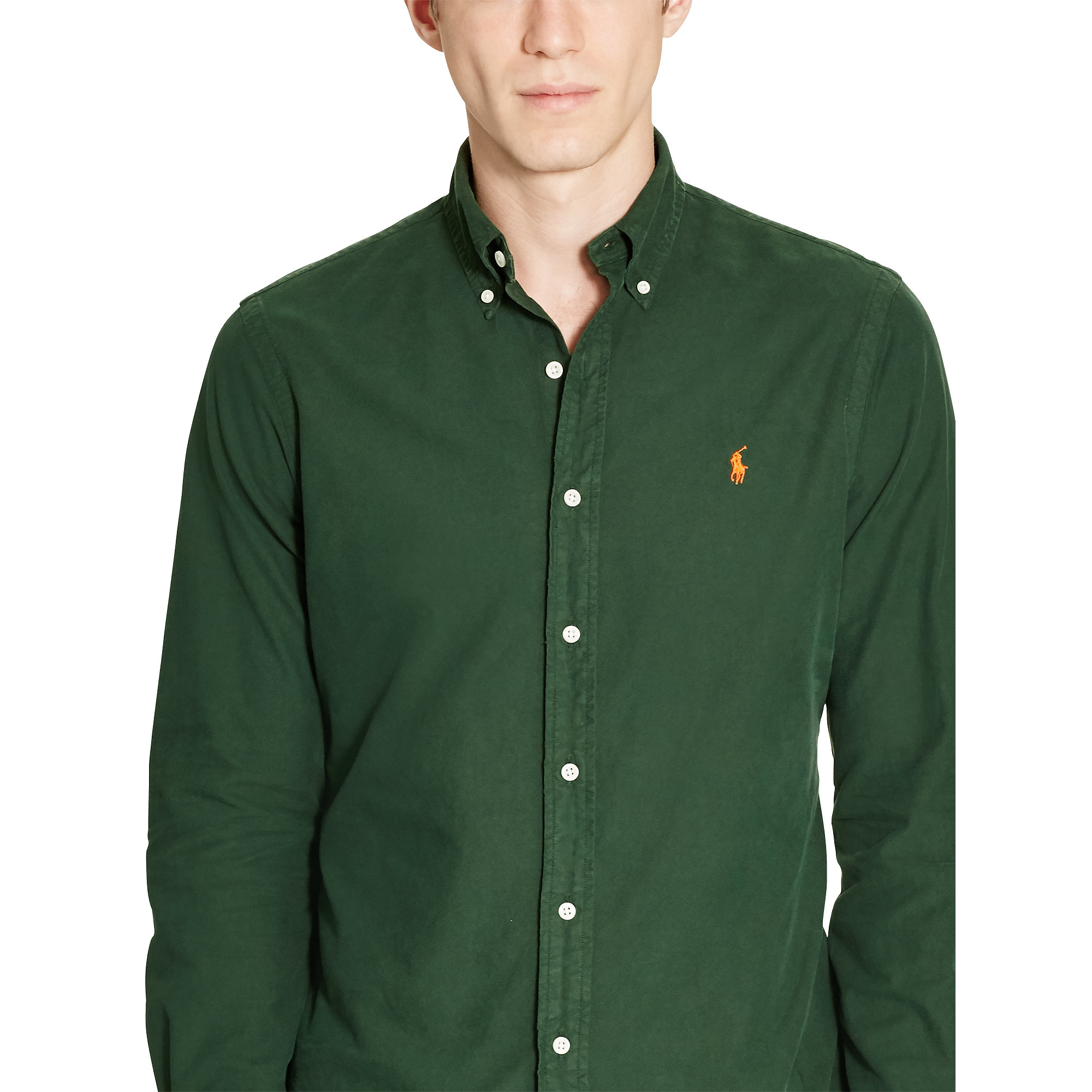 Polo Ralph Lauren Cotton Men's Garment-dyed Oxford Shirt in Green for Men -  Lyst